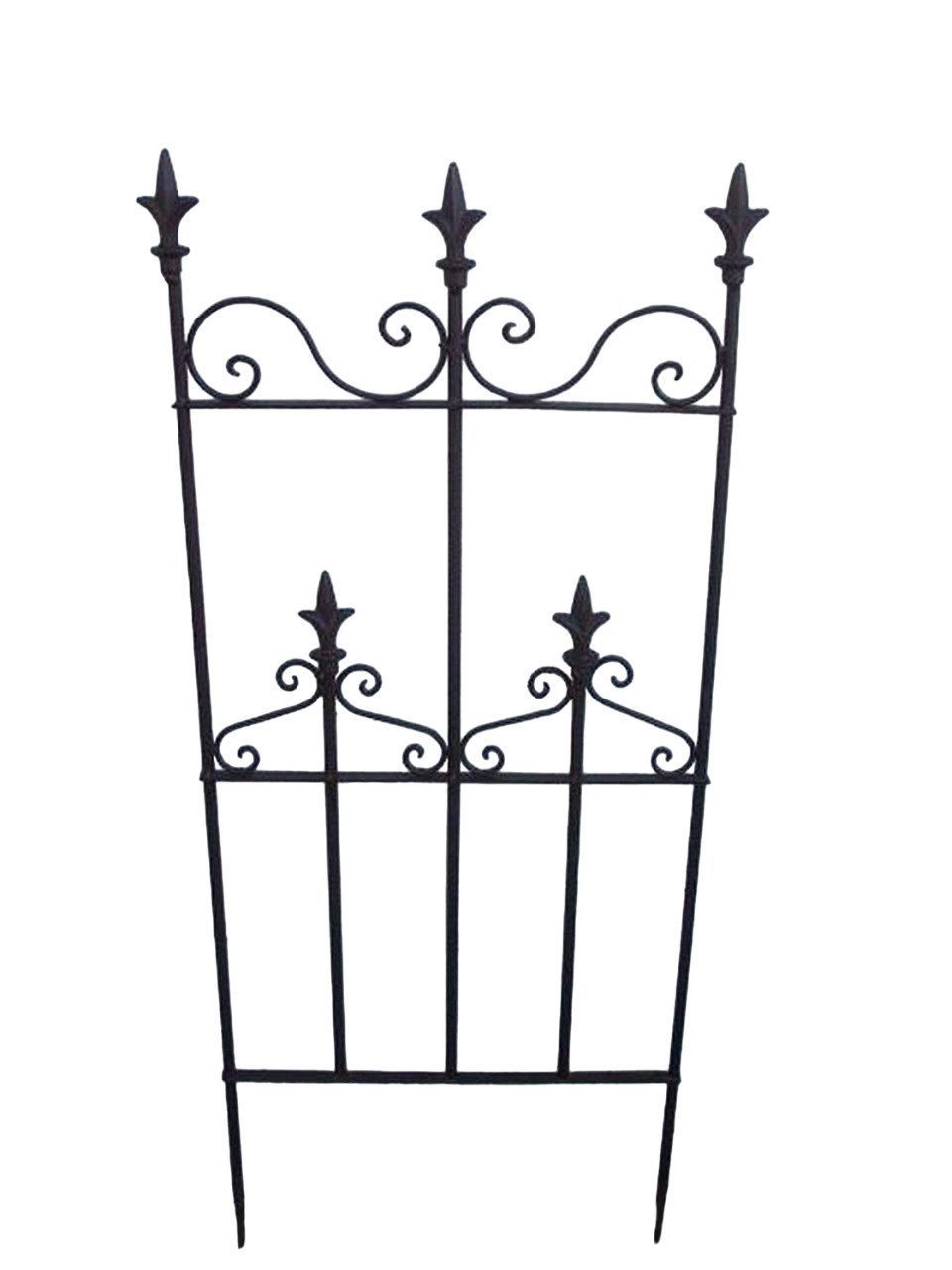 Deko-Impression Rankgitter Traumschönes, verziertes Rankgitter, Rankhilfe, Eisen, massiv, 100 cm, 1 St.