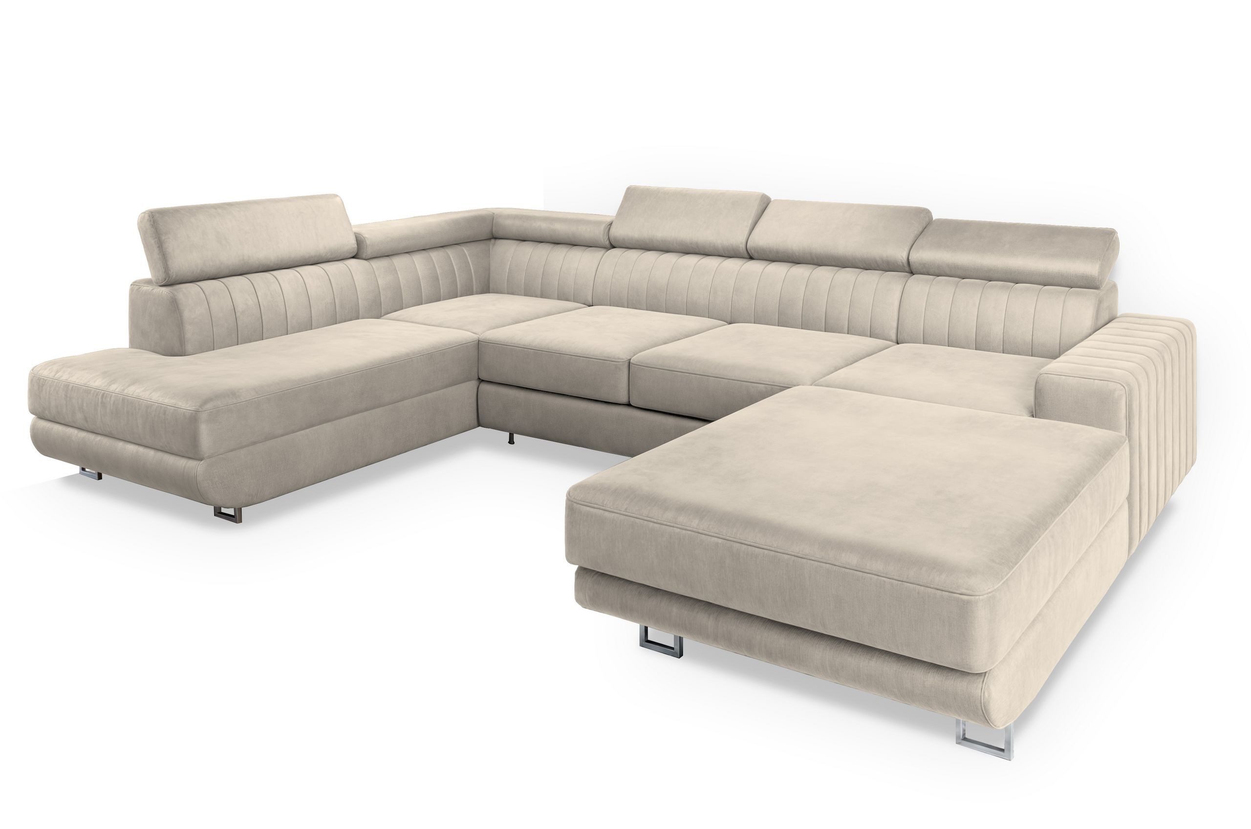 Masseno Ecksofa SIENA mit Schlaffunktion U-Form, Sofa mit Bettkasten günstig online kaufen