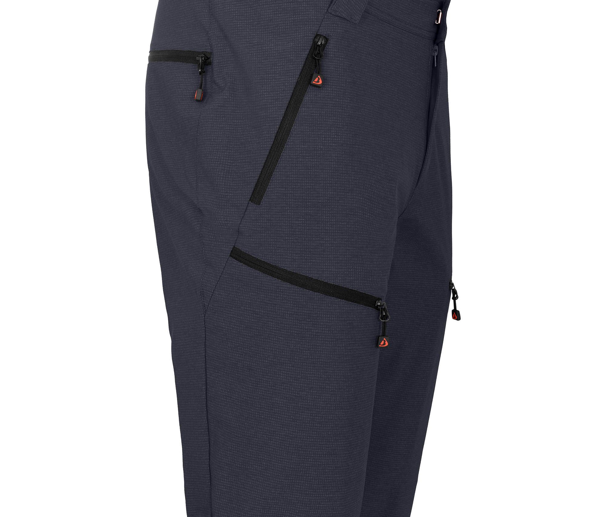 blau Outdoorhose elastisch, Nacht Bergson Langgrößen, Wanderhose, robust, LEBIKO Herren