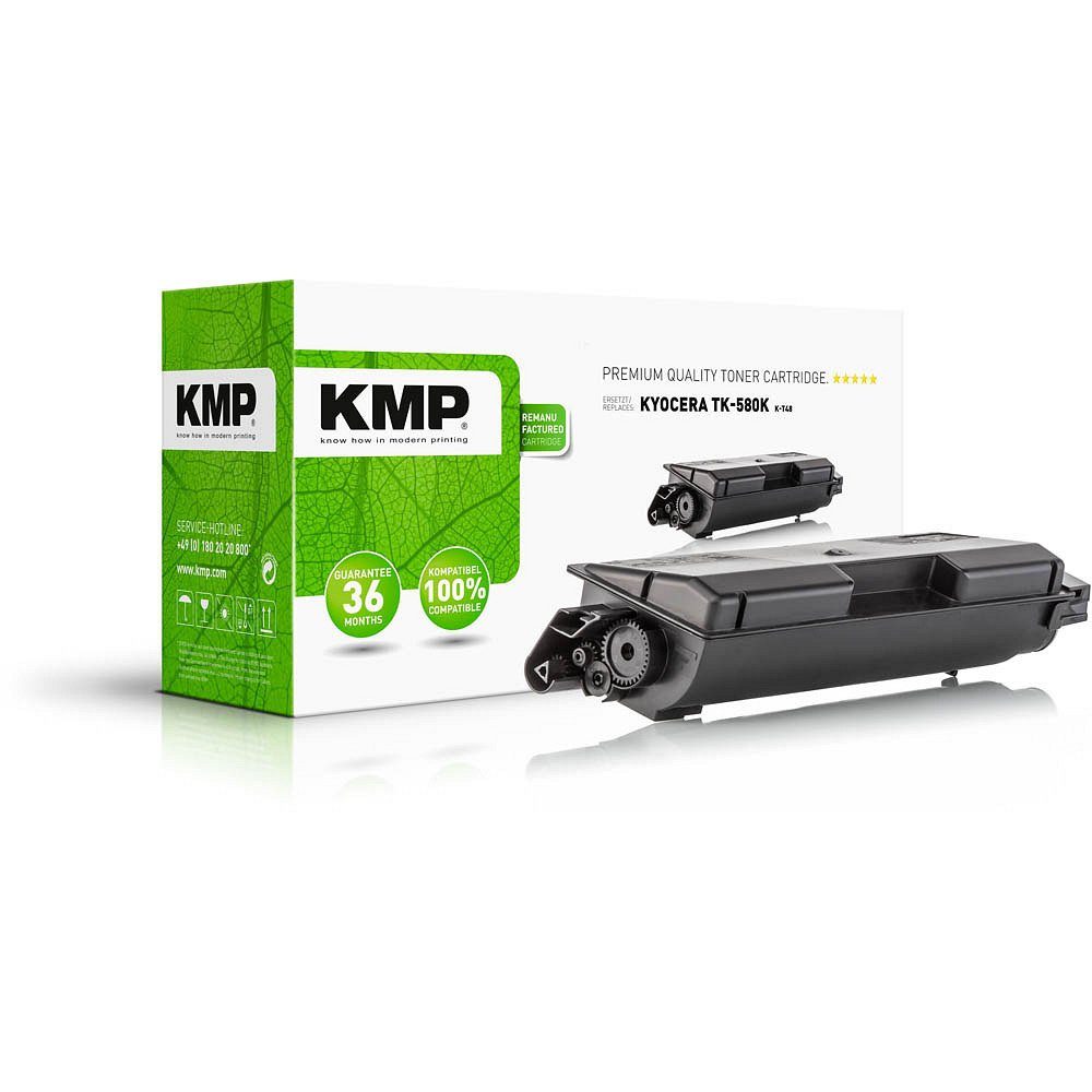KMP Tonerkartusche 1 Toner K-T48 ERSETZT Kyocera TK-580K - black, (1-St)