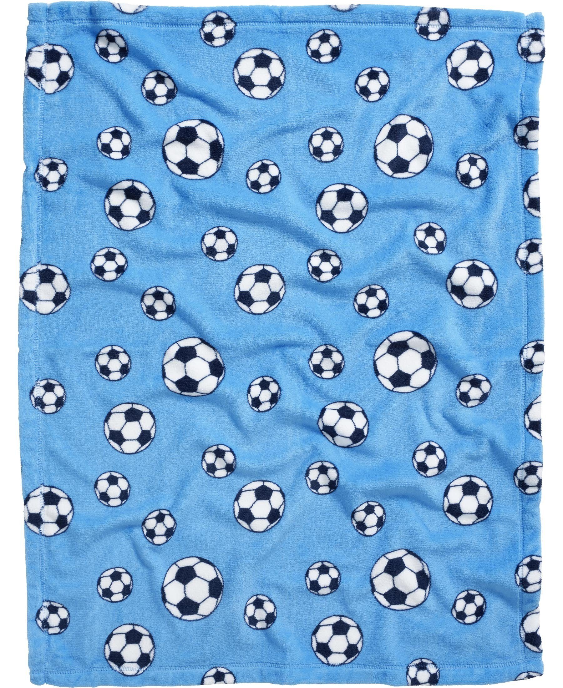Babydecke Fleece-Decke Fußball, Playshoes günstig online kaufen