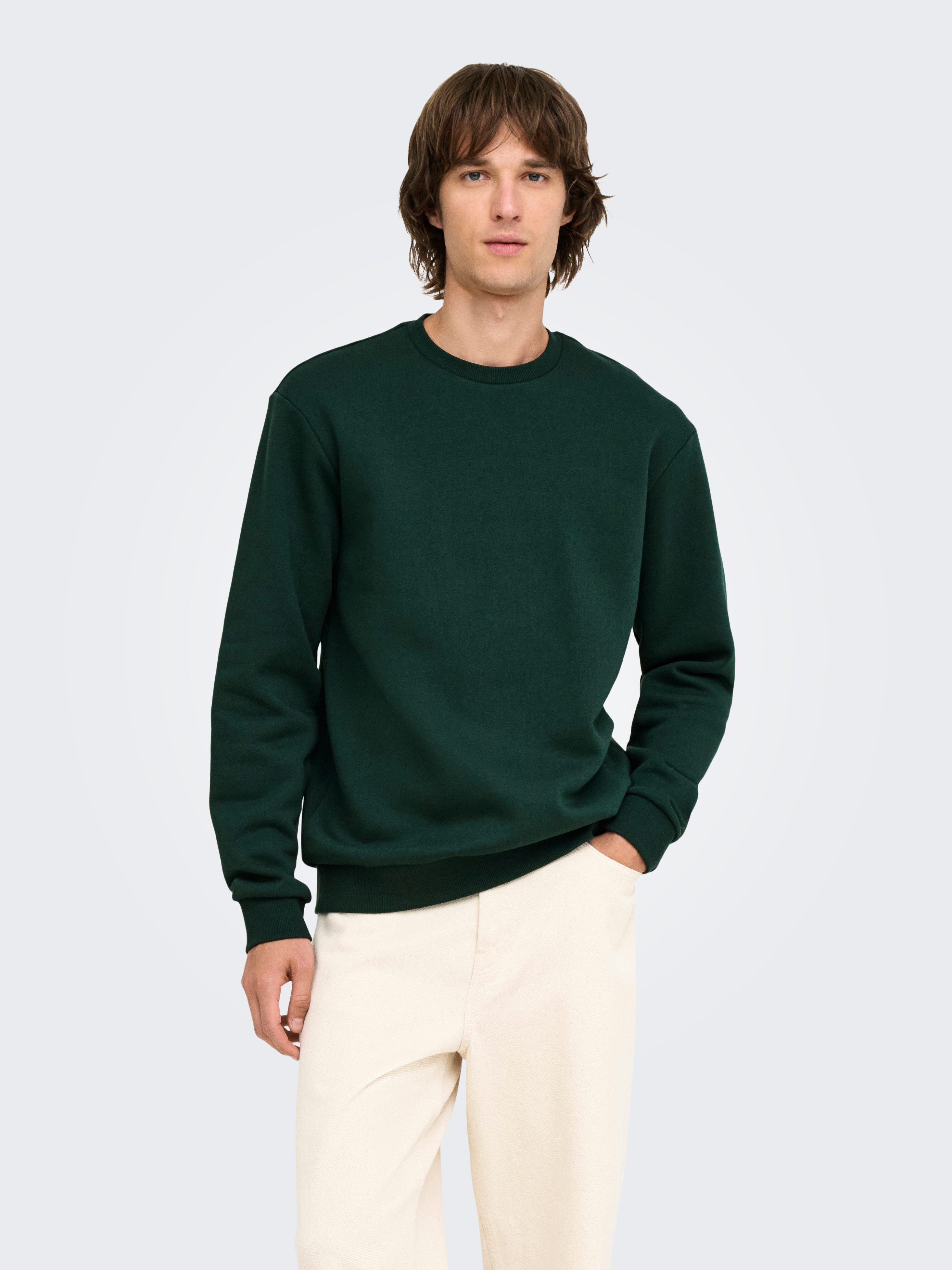 ONLY & SONS Sweatshirt ONSCERES CREW NECK NOOS Baumwollmischung, regular fit