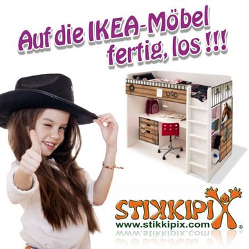 STIKKIPIX Möbelfolie KSWK02, (MÖBEL NICHT INKLUSIVE) Aufkleber " Pirateninsel" für KALLAX von IKEA