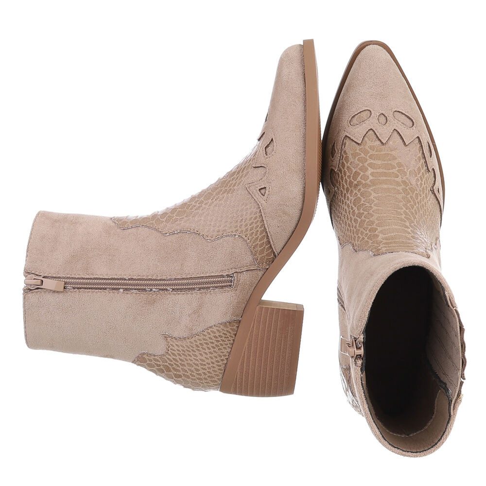 Ital-Design Elegante Cut-Out-Stiefelette für Damen in günstig online kaufen