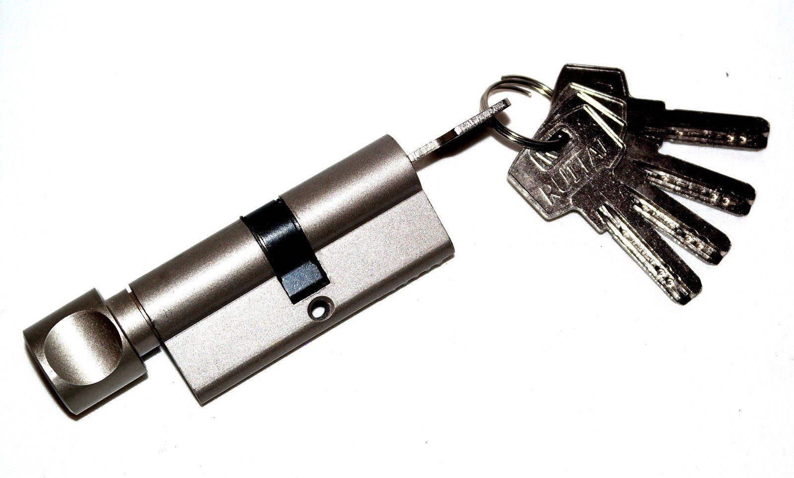 NIKAI Schließzylinder Knaufzylinder, (Inhalt, 1-St., Knaufzylinder inkl. 5 Schlüssel), inkl.5 Schlüssel, spezial gehärtet