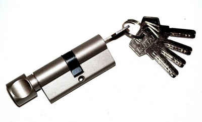 NIKAI Schließzylinder »Knaufzylinder«, (Inhalt, 1-St., Knaufzylinder inkl. 5 Schlüssel), inkl.5 Schlüssel, spezial gehärtet