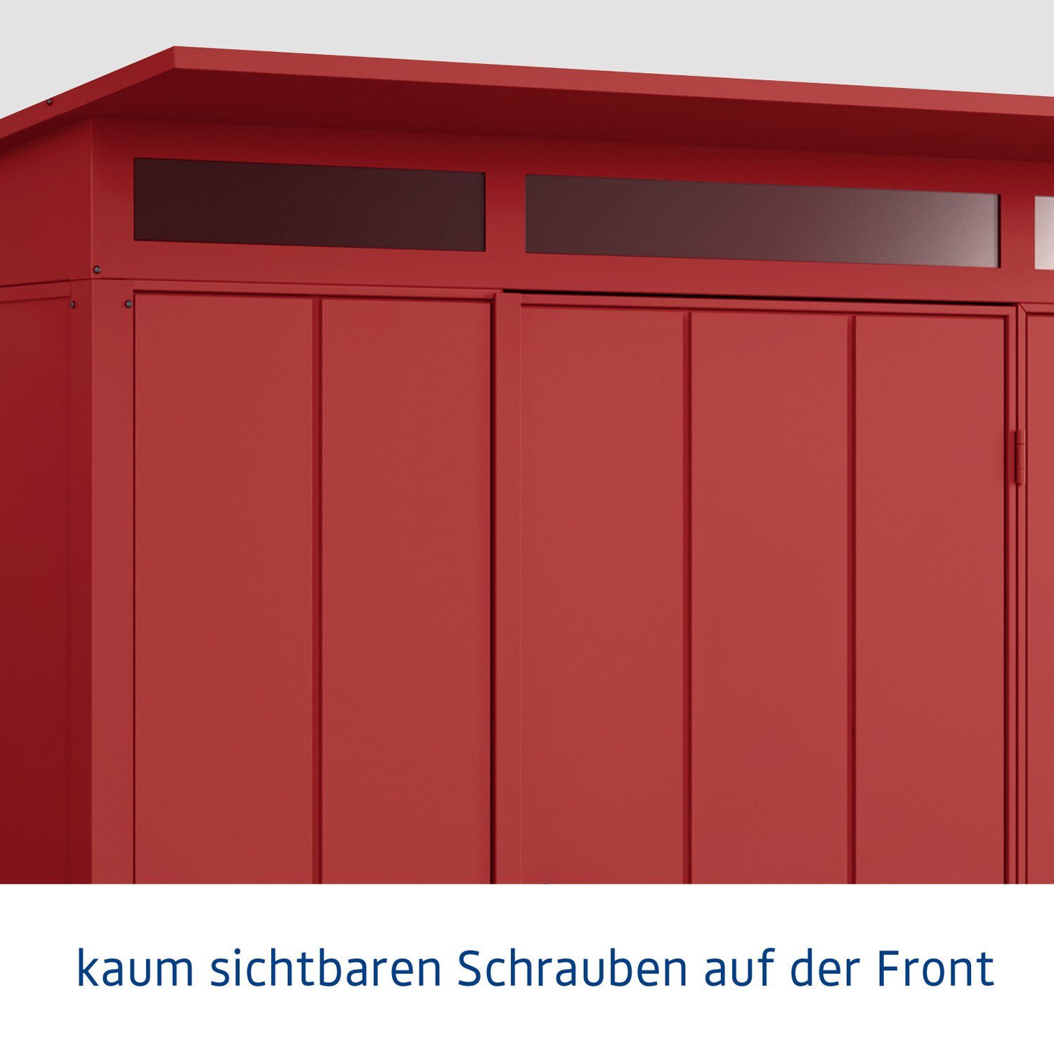 Hörmann Ecostar Gerätehaus Elegant mit Pultdach (248 x 153 cm), Metall