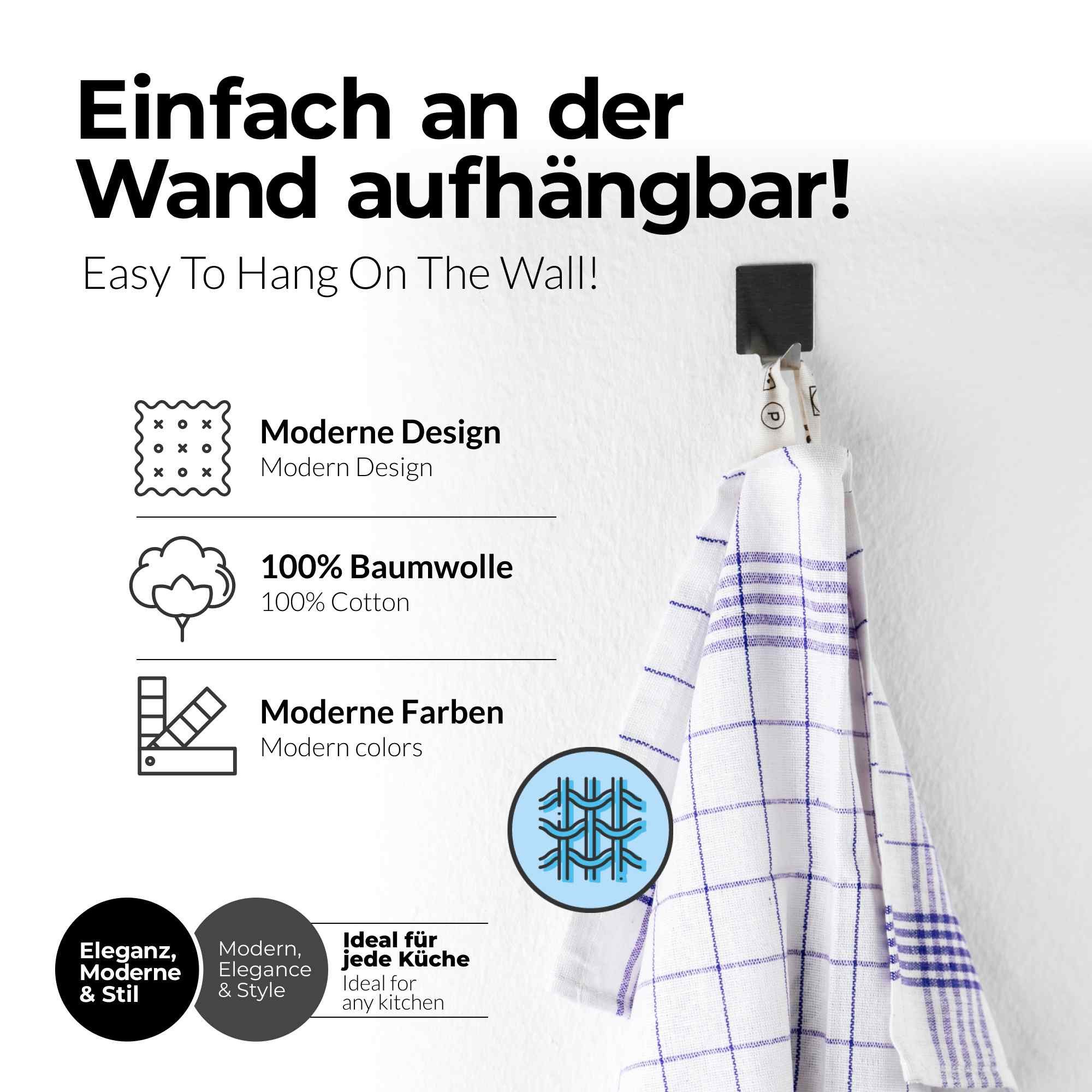 etérea Himmlische Qualität Geschirrtuch Sterzbachs Baumwolle, (Packung, 10-tlg)