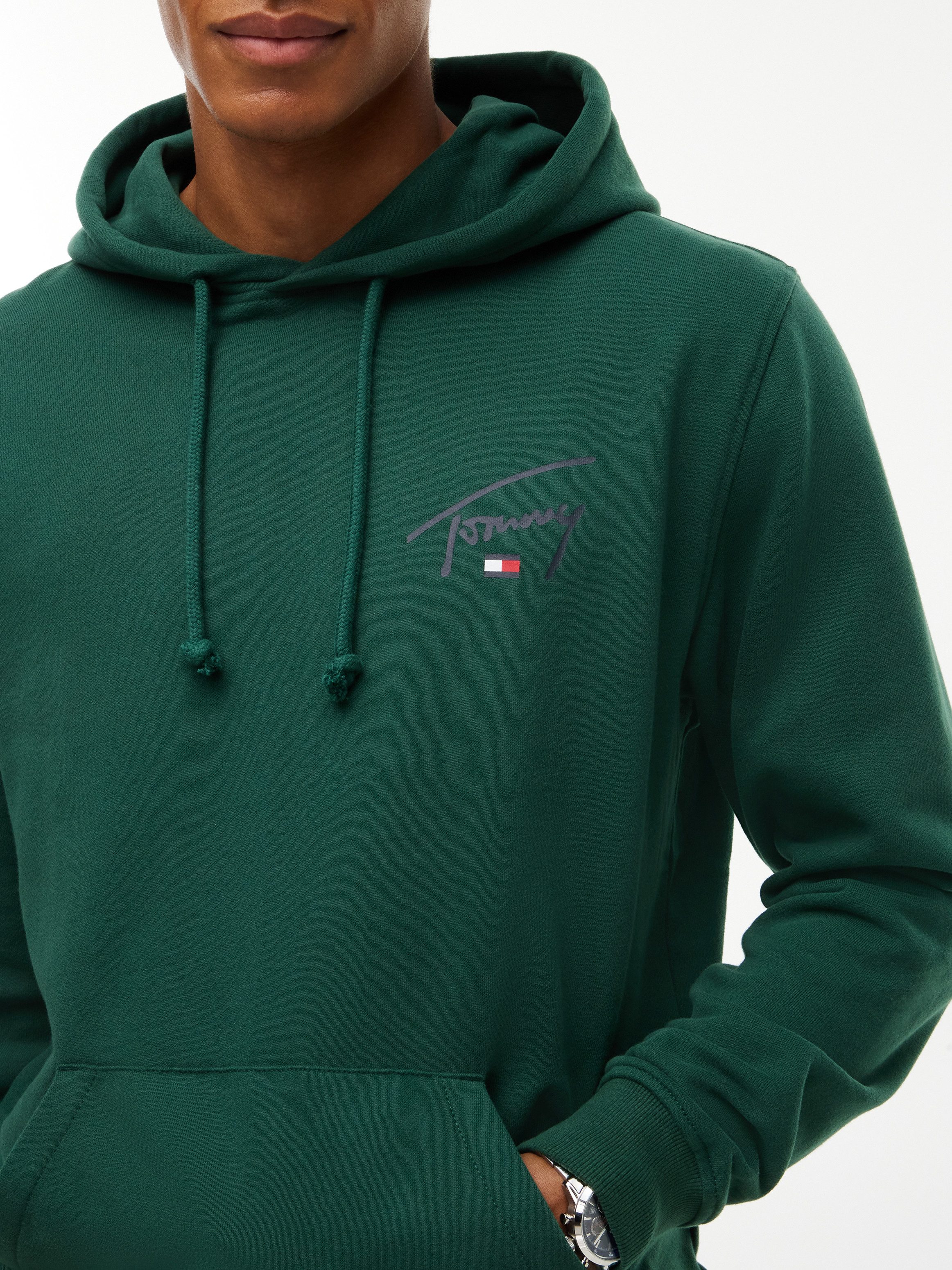 Tommy Jeans Kapuzensweatshirt REGULAR ENTRY SIGNATURE HOOD Regular fit mit Kapuze