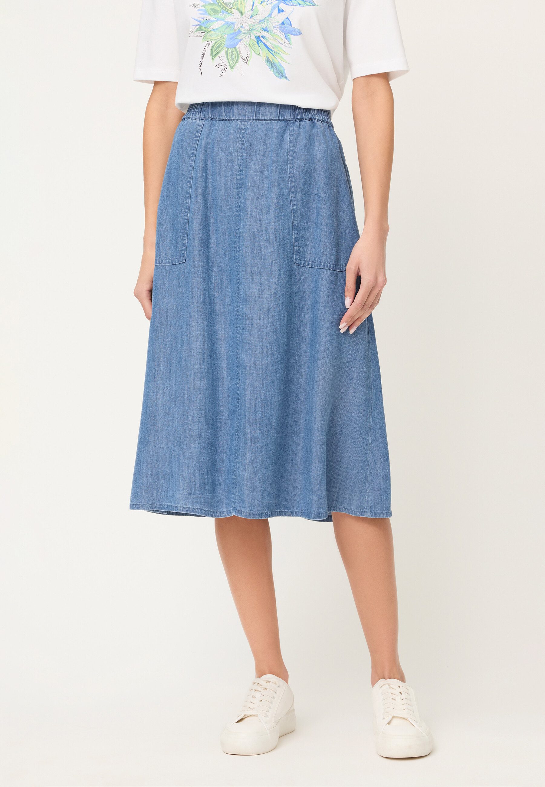 Olsen A-Linien-Rock Rock mit elastischem Bund