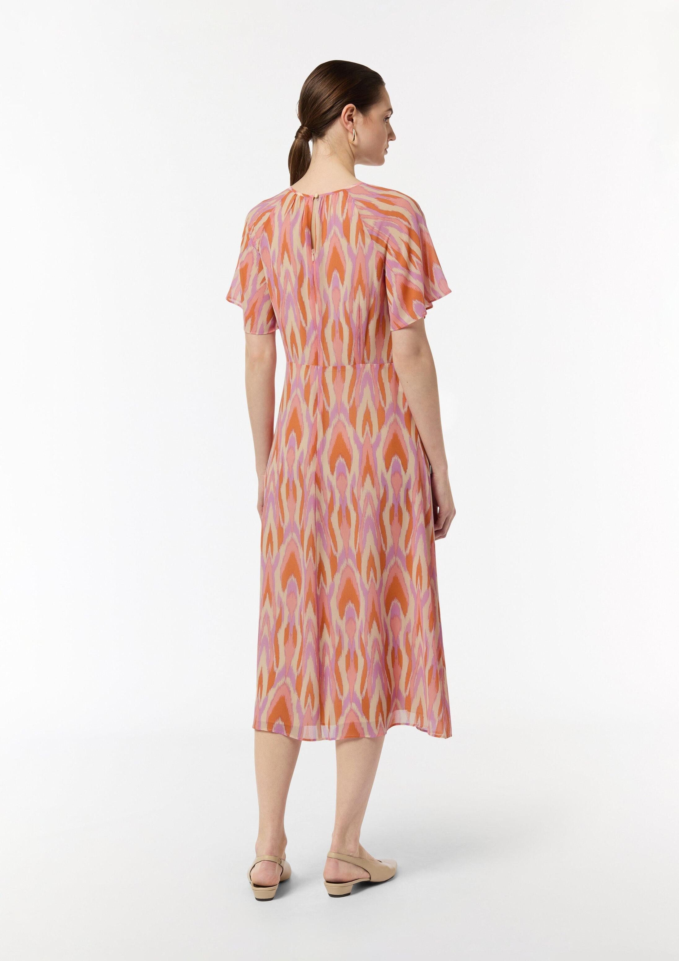 comma Midikleid Kleid Maxi-Kleid aus Chiffon