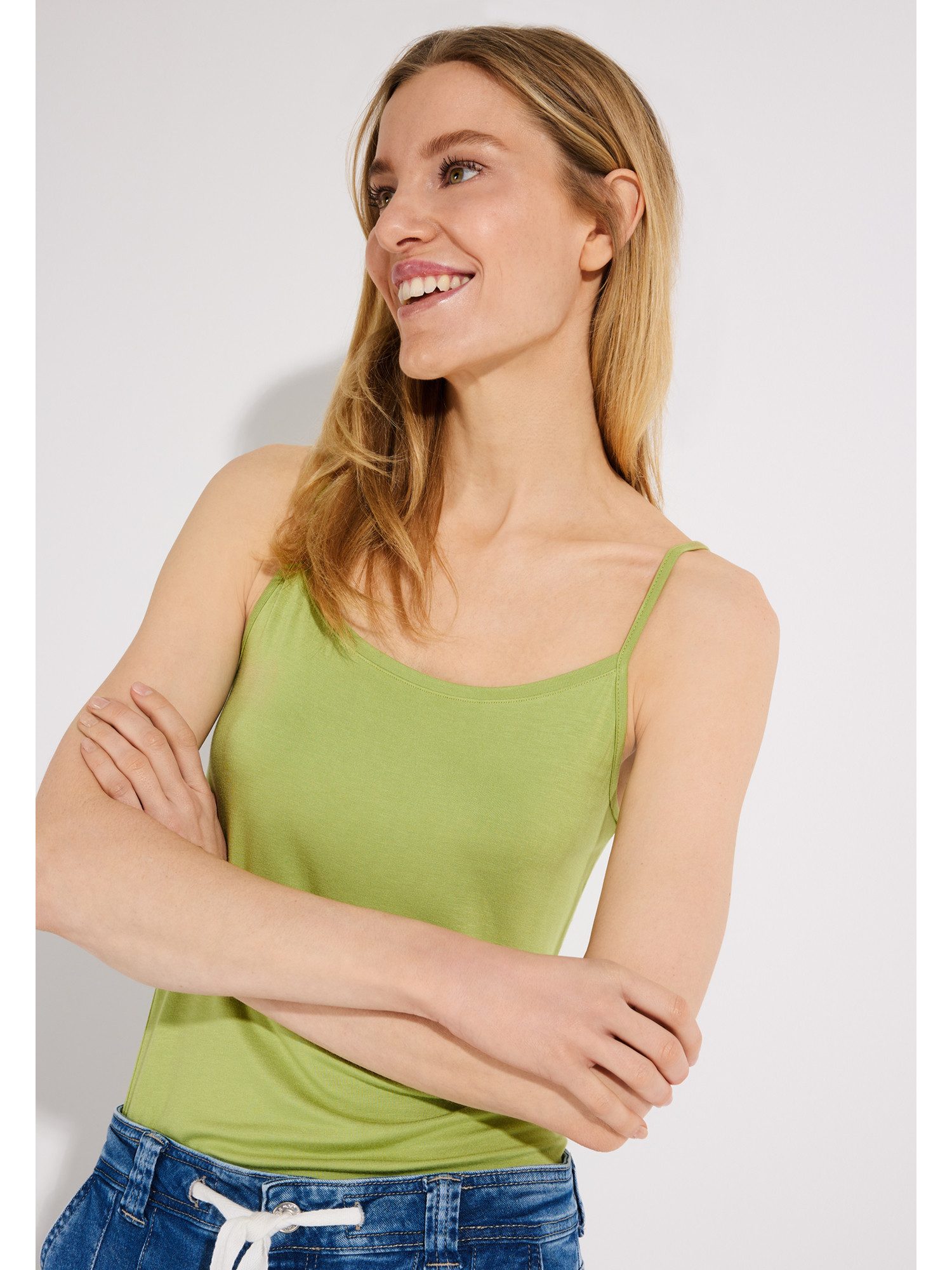 MORE&MORE Shirttop schmales Stretch-Basic-Top