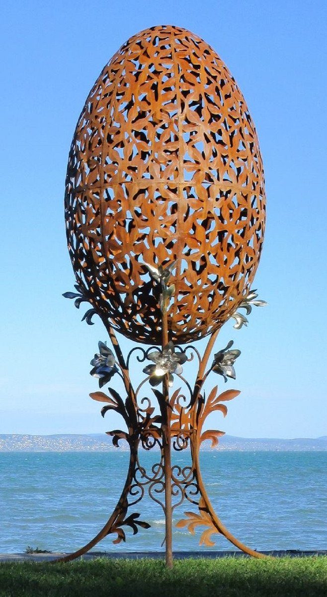 Casa Padrino Skulptur Casa Padrino Luxus Barock XXL Stahl Garten