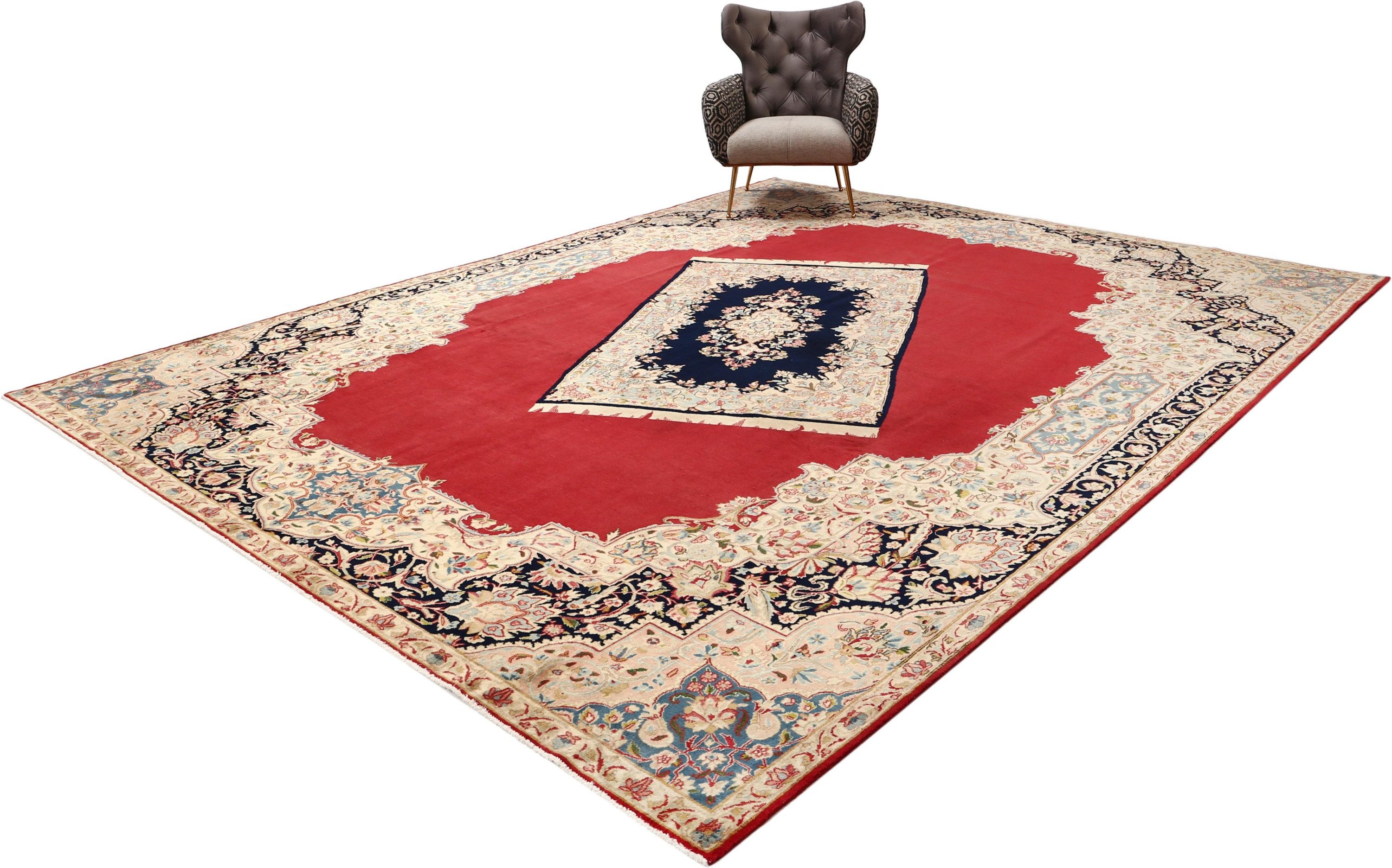 Carpet Avenue Teppich Kerman Patina 392x305, Rechteck, Höhe: 7 mm