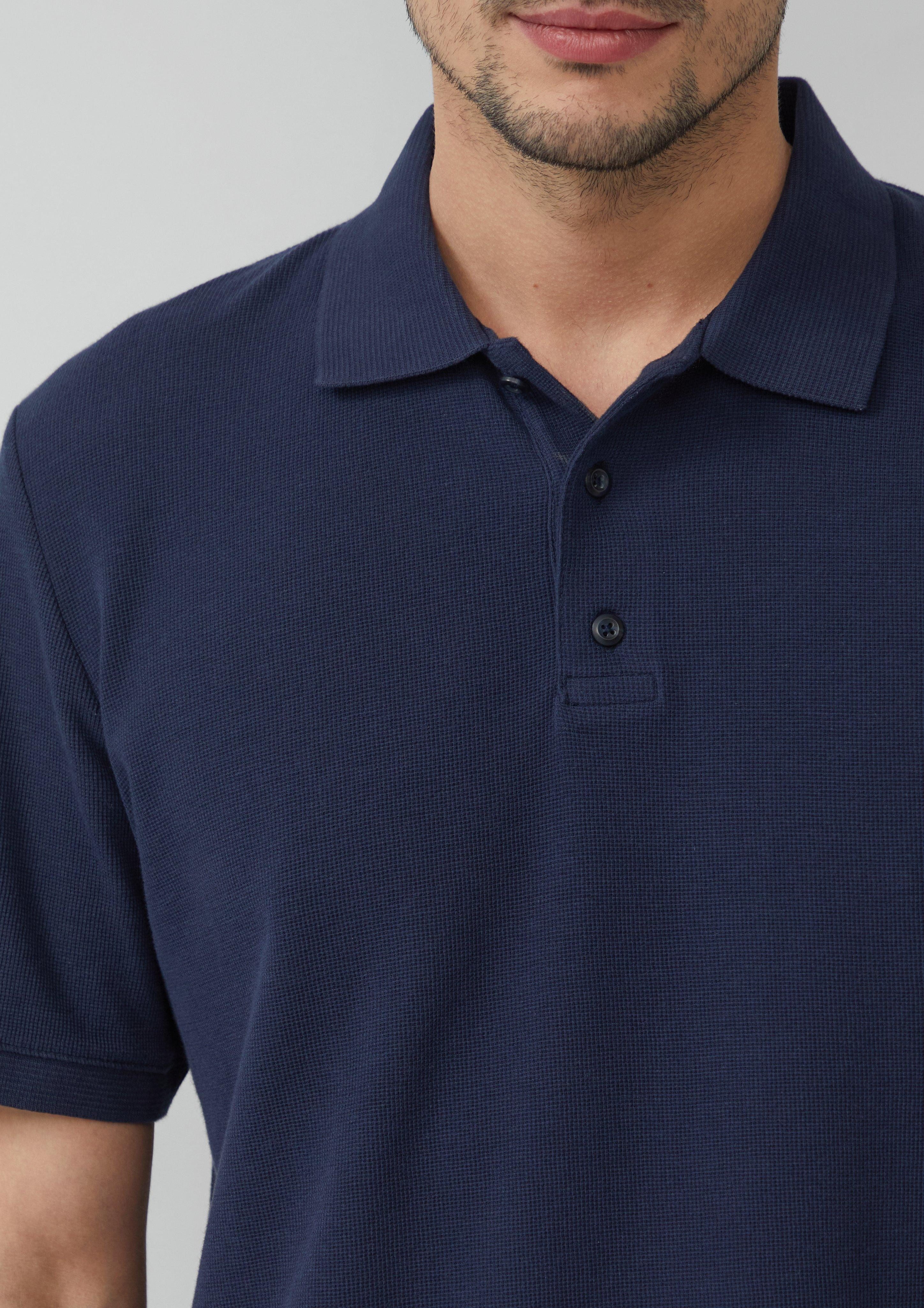 s.Oliver Kurzarmshirt Poloshirt aus Waffelpiqué günstig online kaufen