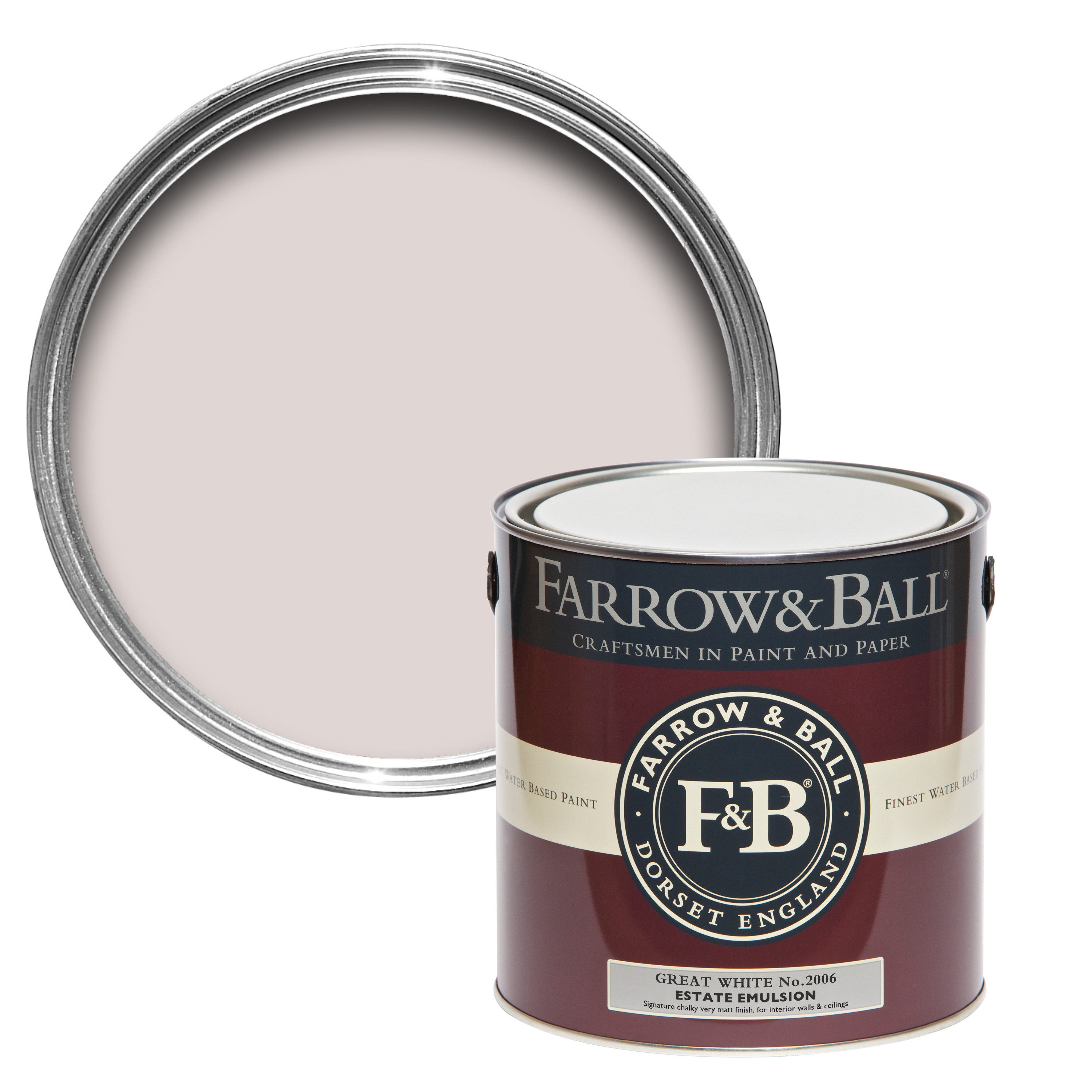 Wandfarbe Farrow and Ball - Great White 2006