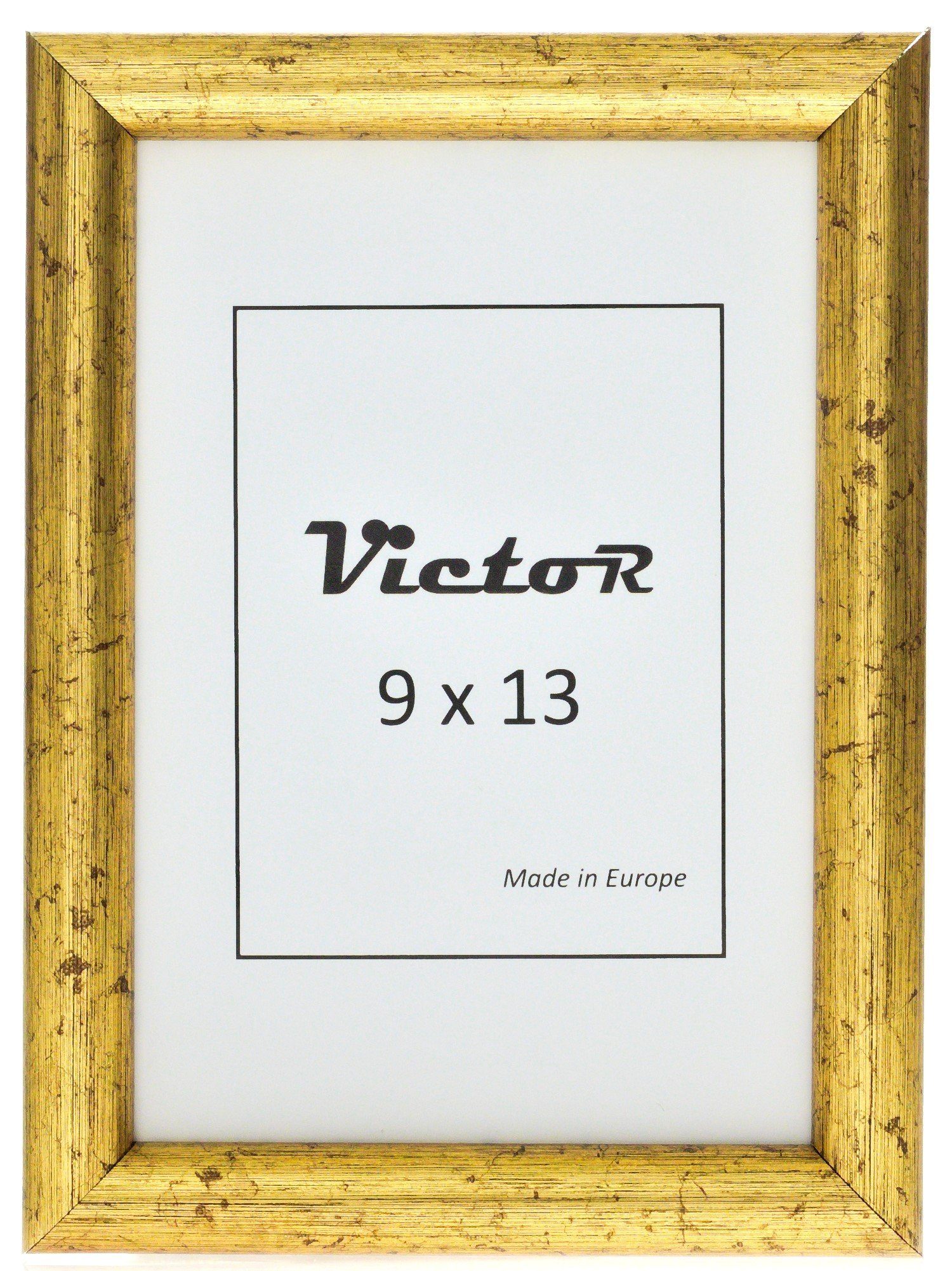 cm, Rahmen 14x17mm, in David, Leiste: 9x13 (Zenith) Victor Kunststoff Bilderrahmen gold,