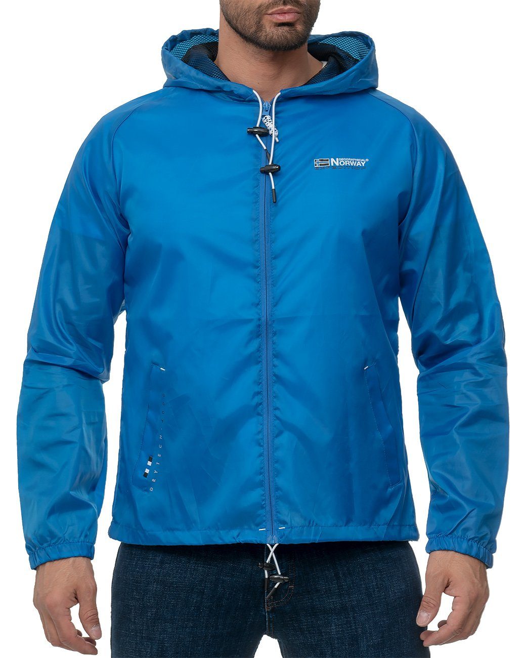 Geographical Norway Windbreaker Allwetter Outdoor Jacke baboat (1-St) inkl. Beutel royal blue