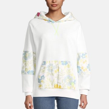 salzhaut Kapuzenpullover Damen Hoodie Leevde mit Blumen - Pullover mit Kapuze und Kängurutasche