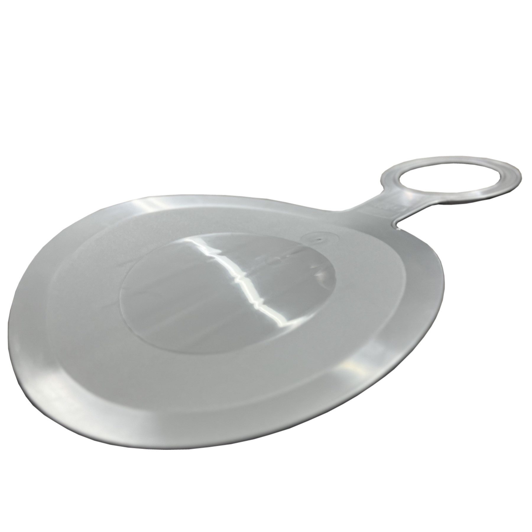 TikTakToo Schneerutscher EKO Rutschblatt Rondo silber, Kältebeständig, robust, silber, ergonomisch, Swiss Design