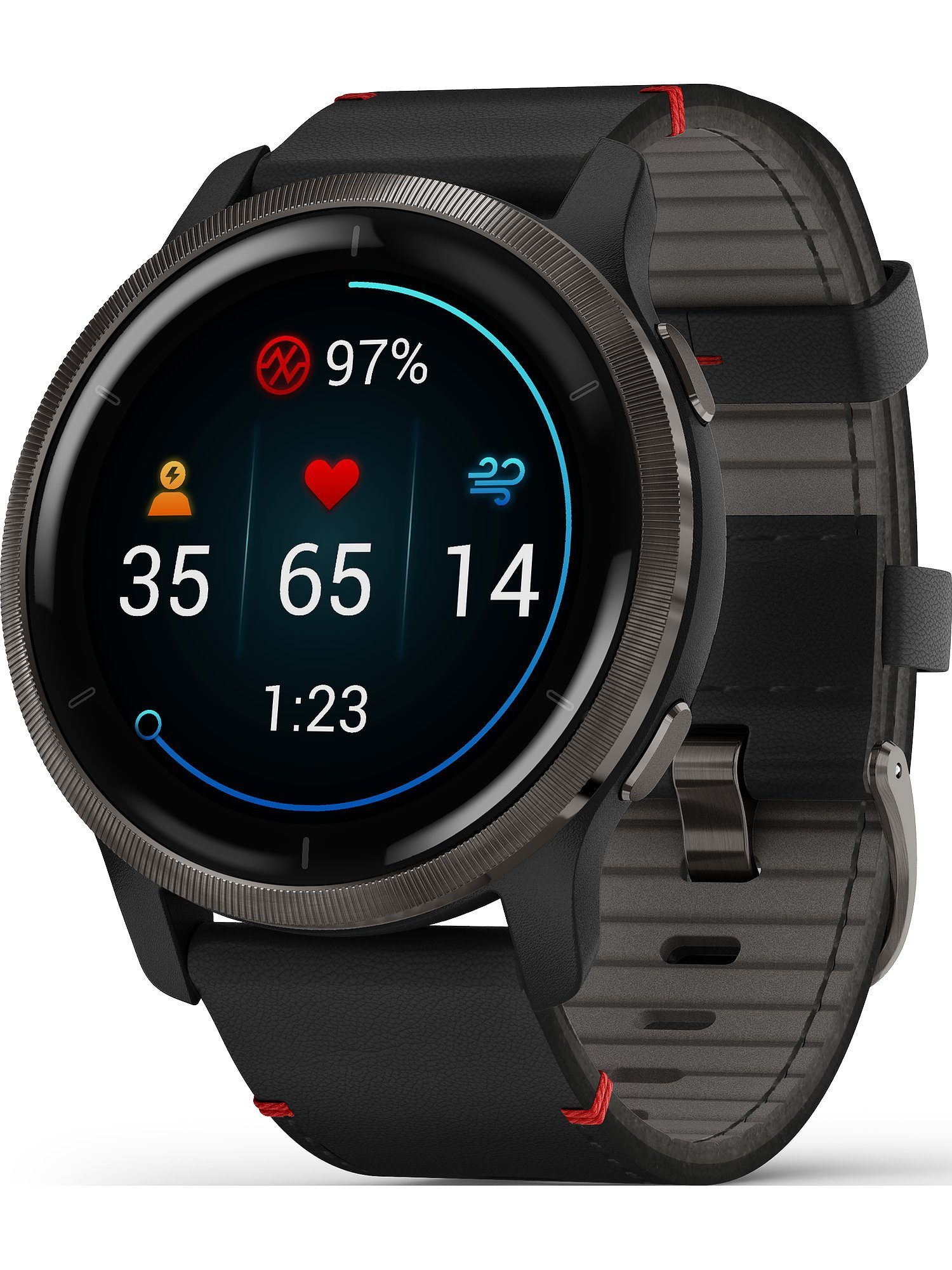 Unisex-Smartwatch Garmin Digital Garmin Akku, Sportuhr Quarzuhr