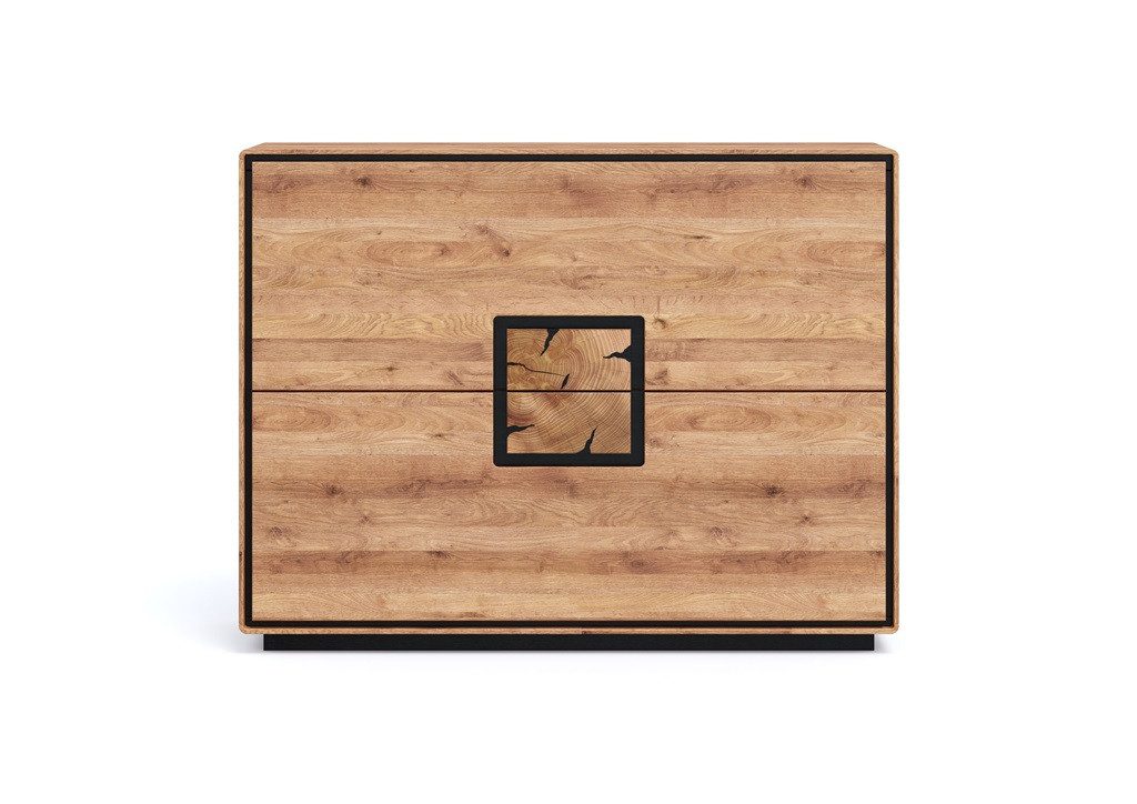 Main Möbel Schuhschrank 120x90cm "Zarah" Wildeiche geölt