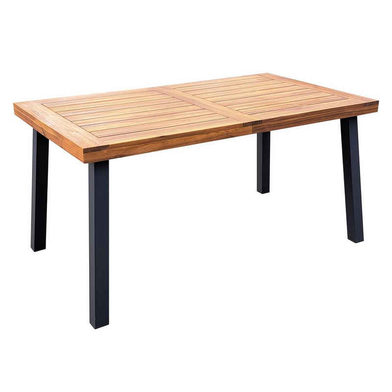 Terra Home Gartentisch Krok - 175x82 cm, Akazien Holz, 6 Personen, klappbar, Esstisch, zusammenklappbarer Holztisch