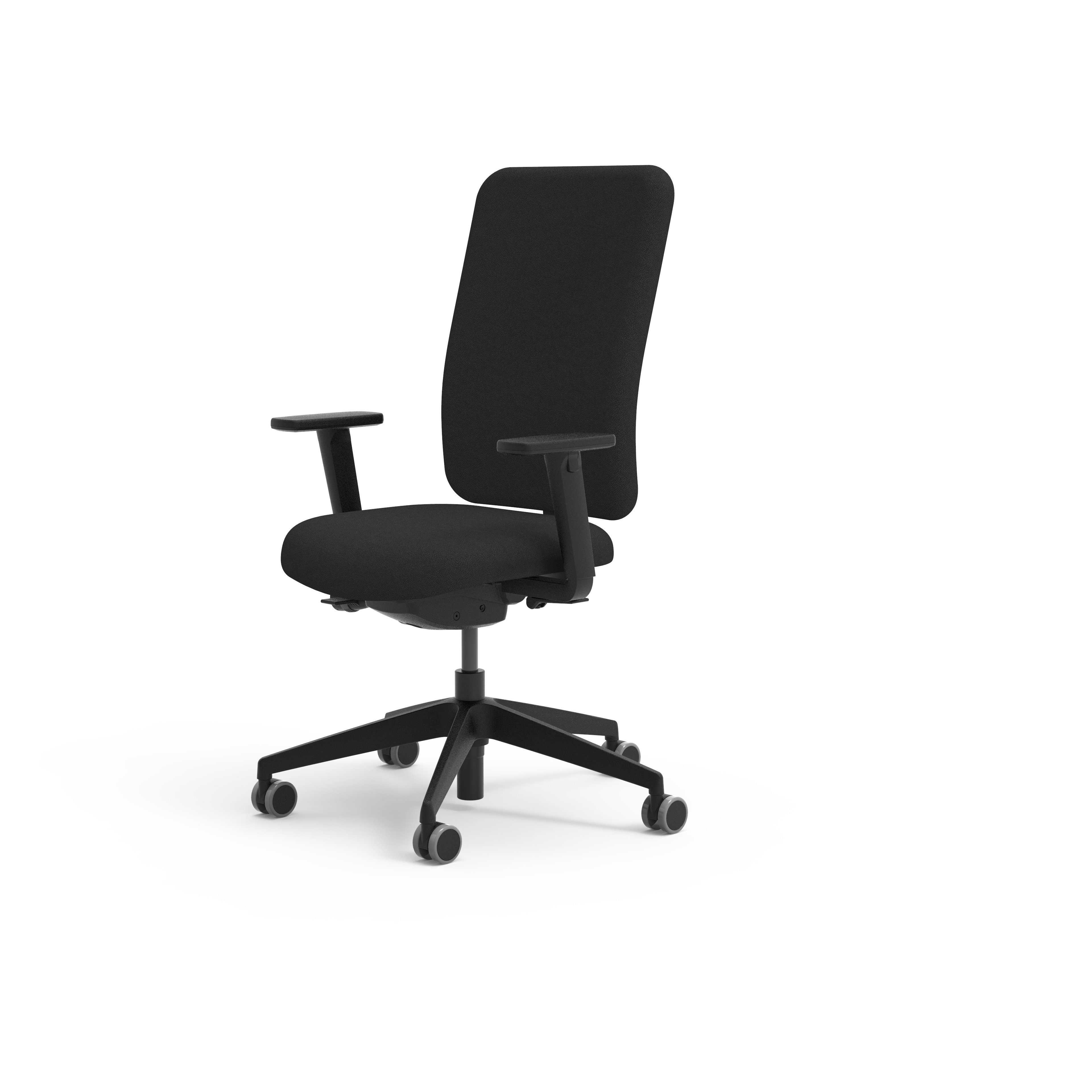 boho office® Drehstuhl Ergon, in Schwarz, Made in Germany, Sitzfläche und Armlehnen verstellbar | Drehstühle