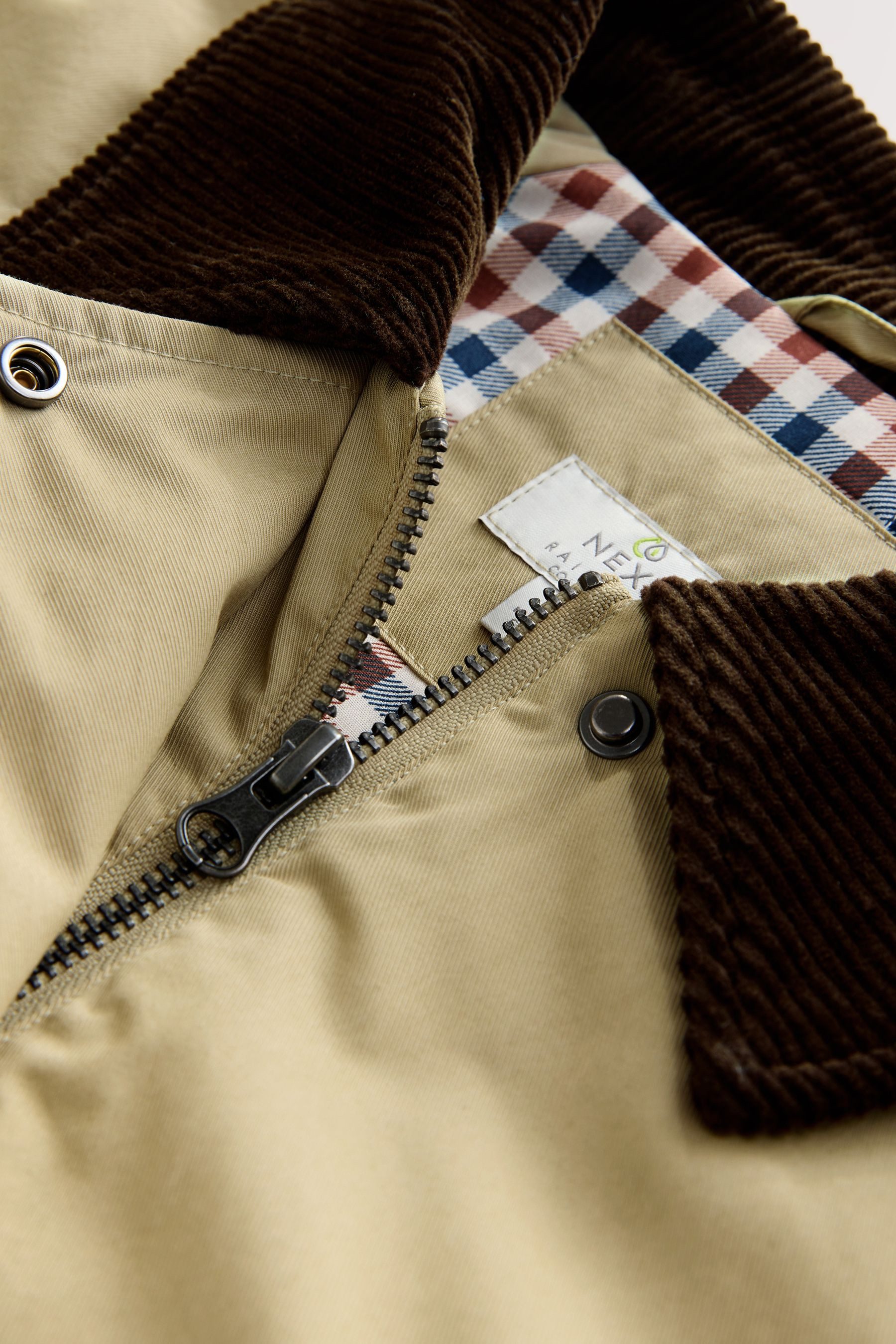 Next Steppjacke Leichte Steppjacke mit Kragen aus Cord (1-St)
