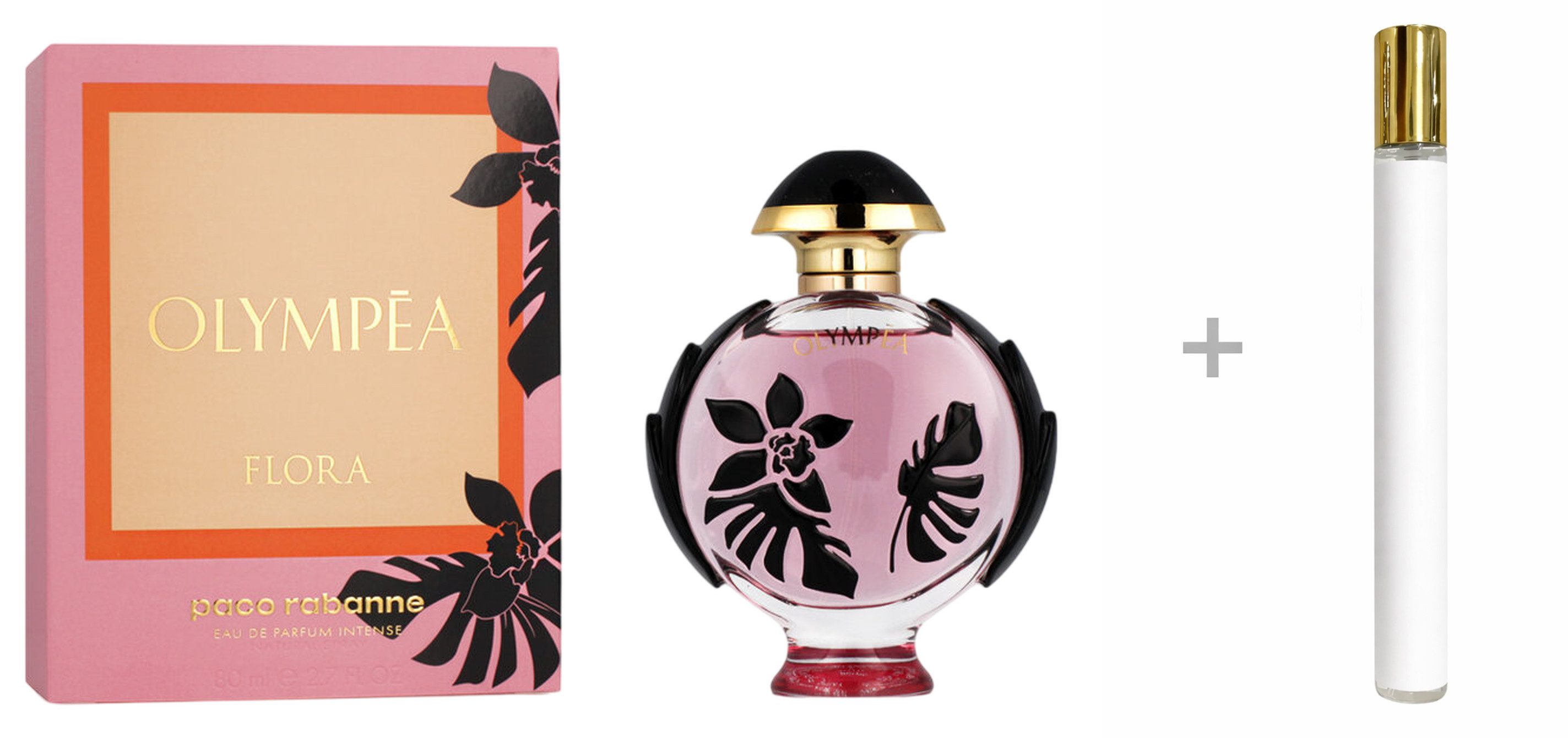 paco rabanne Duft-Set Olympea Flora Intense Eau de Parfum (EDP) Damen Spray mit Reiseduft, Fruchtig-blumiger Duft mit schwarzer Johannisbeere, Rose und Patchouli