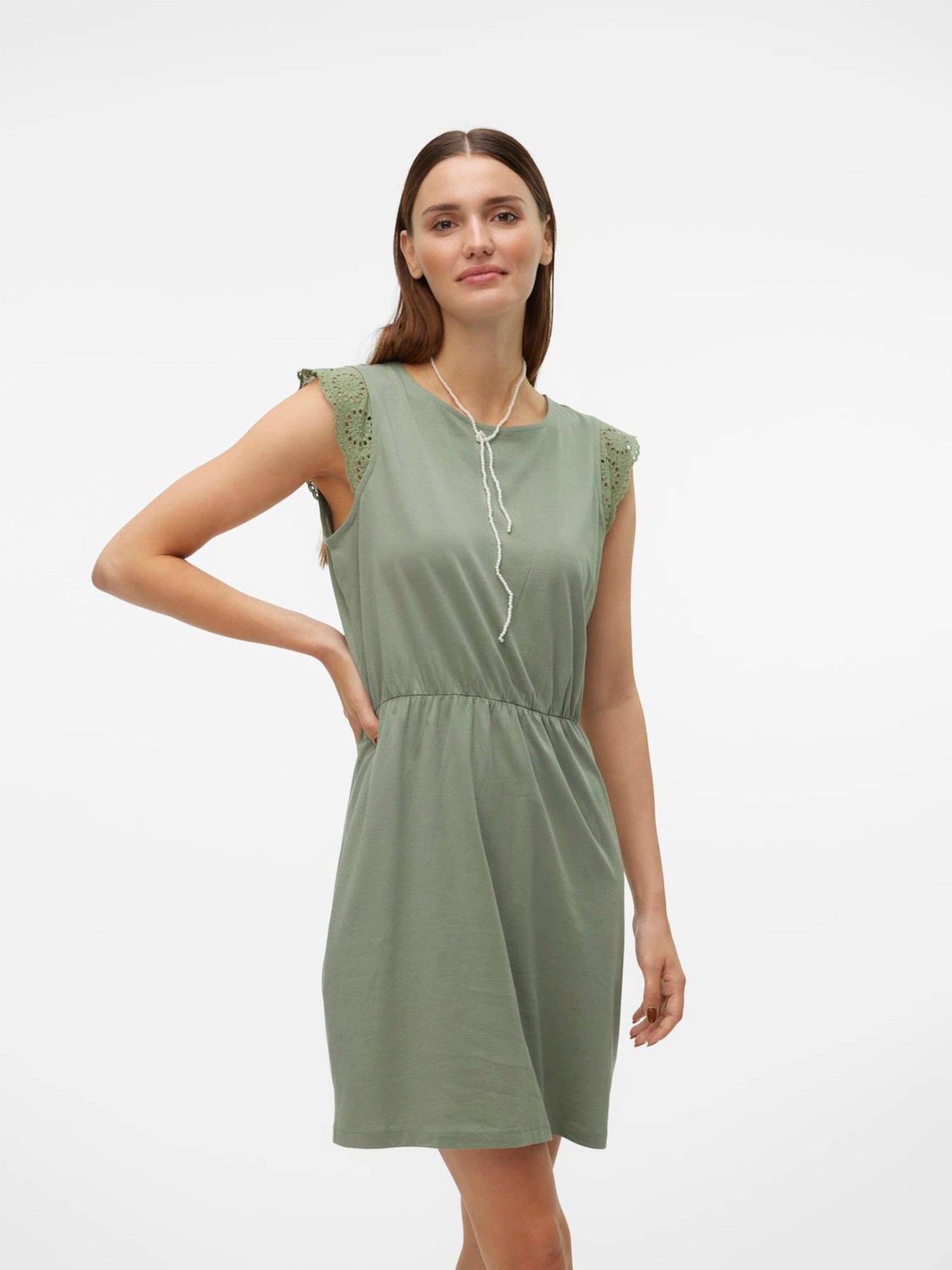 Vero Moda Jerseykleid (1-tlg) Drapiert/gerafft günstig online kaufen