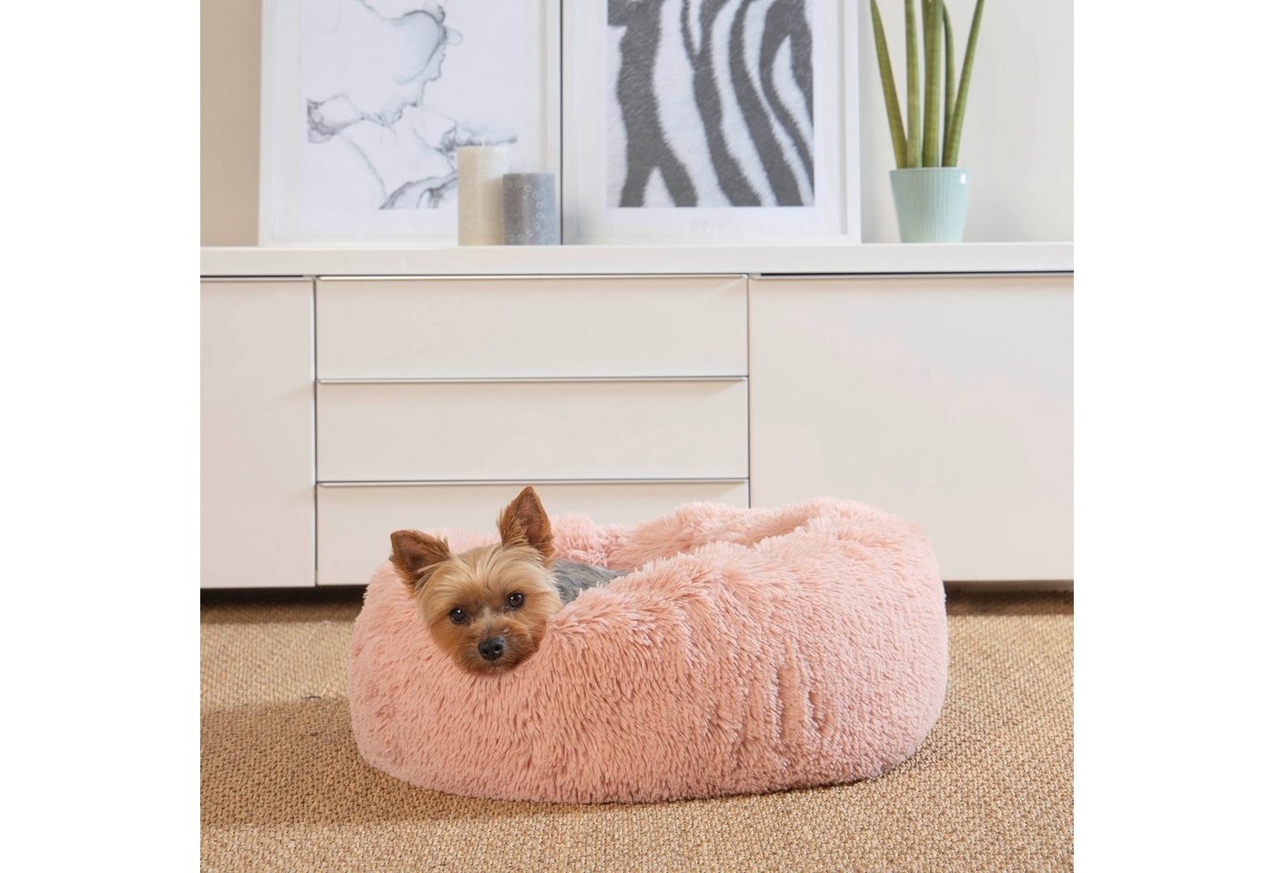 Thumbnail - dynamic24 Hundematte, Plüsch Hundebett Hunde Kissen Hundekorb Schlafplatz Hund Katze
