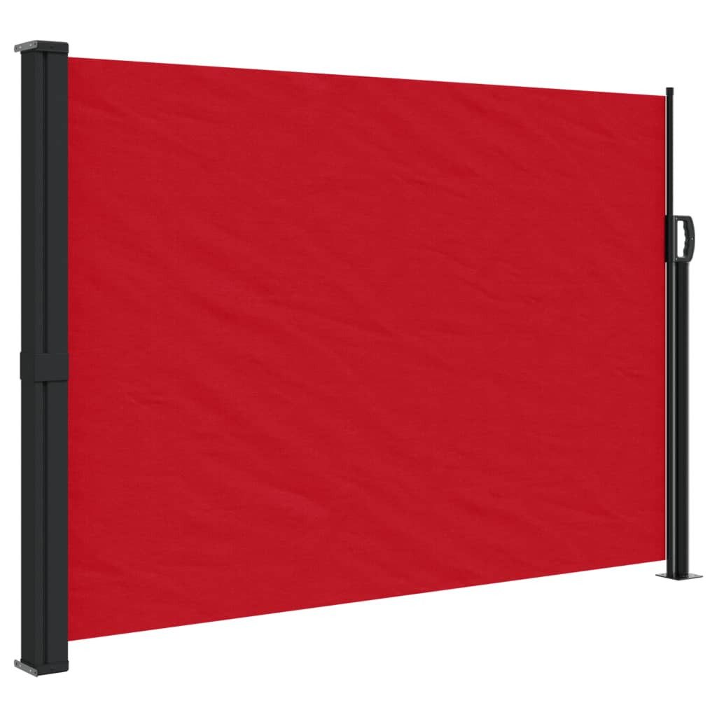 furnicato Markise Ausziehbare Seitenmarkise 140x600 cm Rot, Polyester mit (1-St)