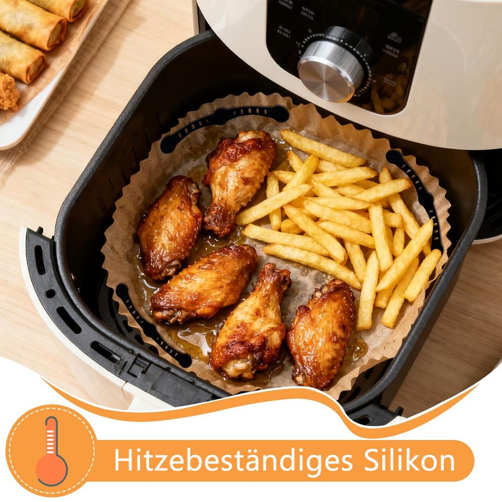 AFKSMILE Backpapier 8 Stück Magnete Silikon Baking Paper Befestigungsschnalle für Airfryer