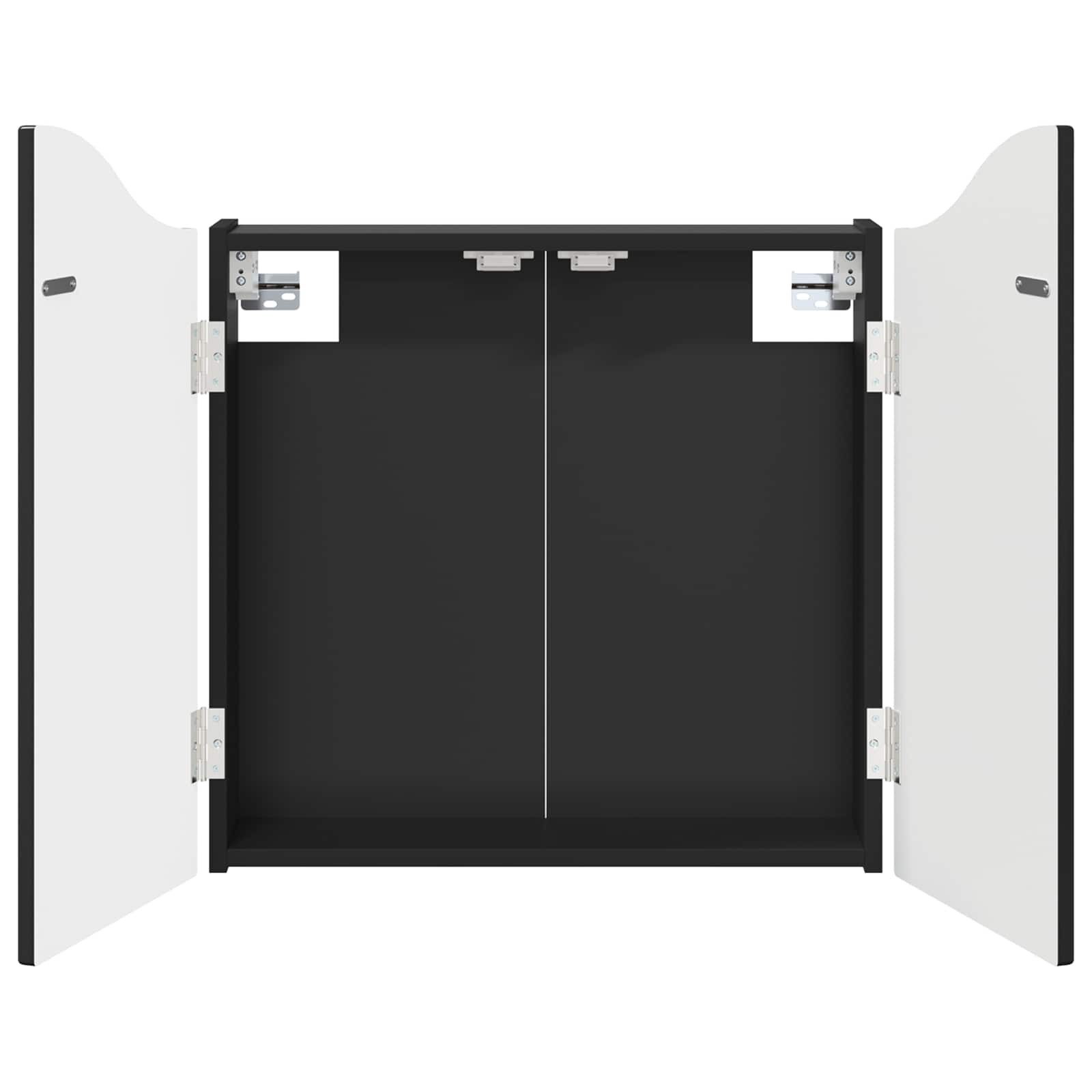 Dartscheibe Dartboard Schrank Schwarz 56 x 12 x 63 cm Holzwerkstoff