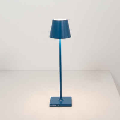 Zafferano LED Tischleuchte »LED Akku Tischleuchte Poldina Micro in Blau 1,8W«, keine Angabe, Leuchtmittel enthalten: Ja, fest verbaut, LED, warmweiss, Tischleuchte, Nachttischlampe, Tischlampe