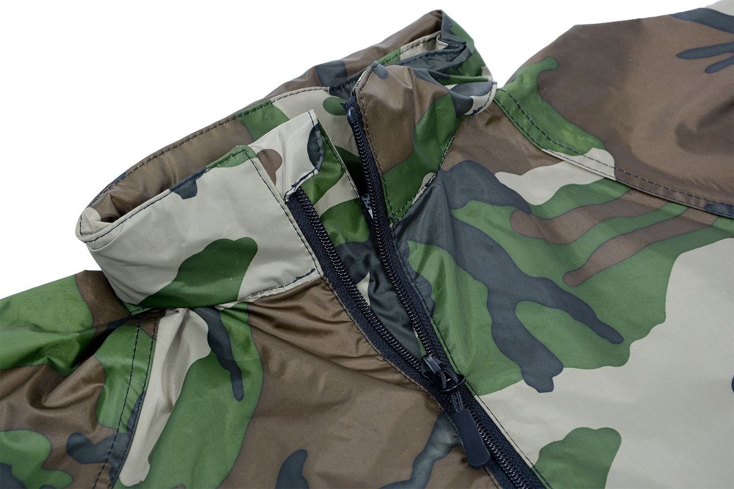 DRY KIDS Regenanzug (1-tlg), Regenbekleidung Wasserdichtes Kinder Camouflage-Grün Regenanzug-Set, reflektierende