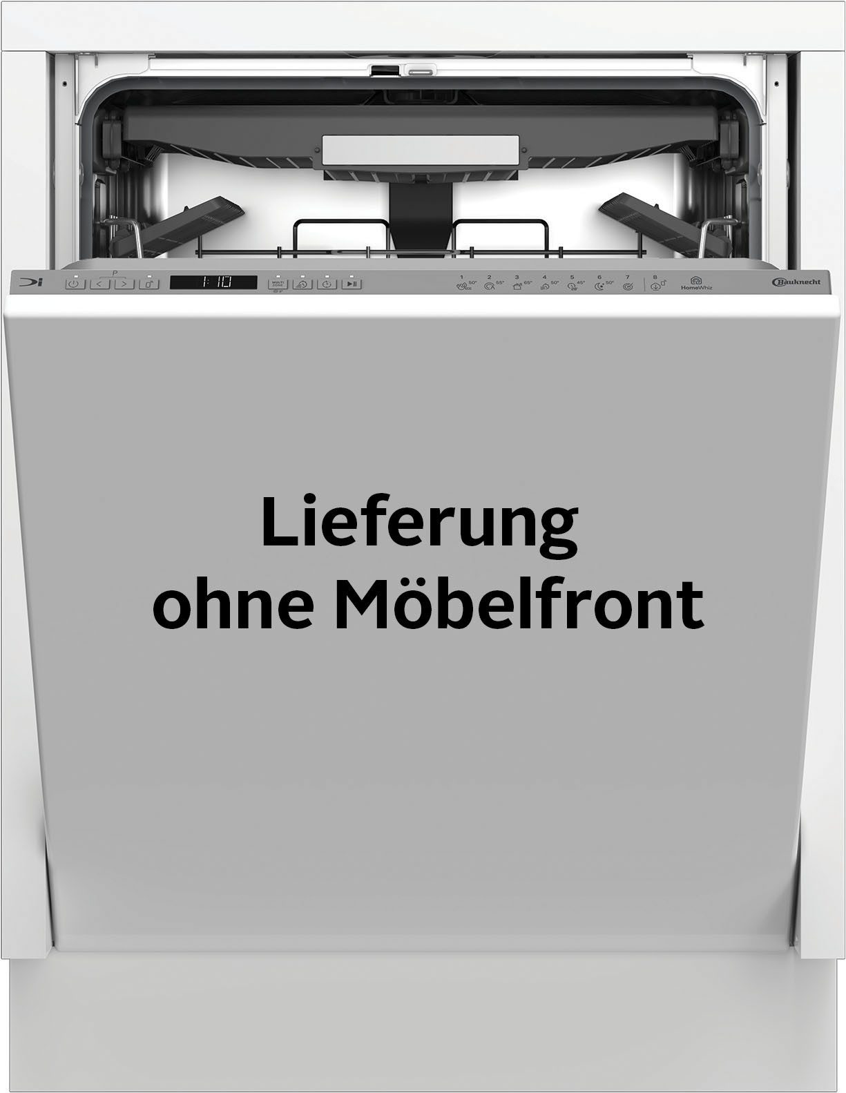 BAUKNECHT vollintegrierbarer Geschirrspüler OBIC Ecosilent2 9760, 9,5 l, 14 Maßgedecke, ActiveDry – automatische Türöffnung für bessere Trockungsergebnisse