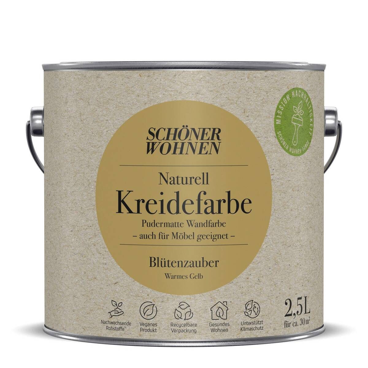 SCHÖNER WOHNEN FARBE Wand- und Deckenfarbe Blütenzauber, Wasserdampfdurchlässig, konservierungsmittelfrei