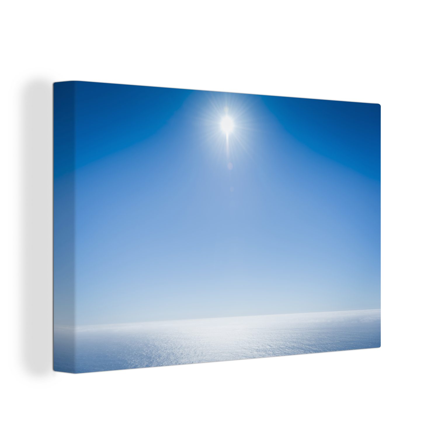 OneMillionCanvasses® Leinwandbild Sommer - Meer - Sonne, (1 St), Wandbild Leinwandbilder, Aufhängefertig, Wanddeko, 30x20 cm