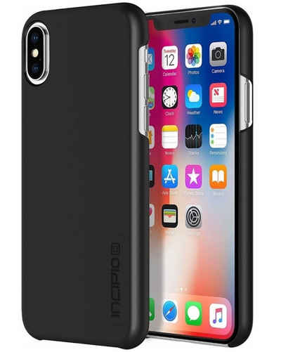 Incipio Handyhülle NGP Cover Black Hard-Case Schutz-Hülle Tasche, passend für Apple iPhone X/ Xs Wireless Charging kompatibel Ultra-Slim