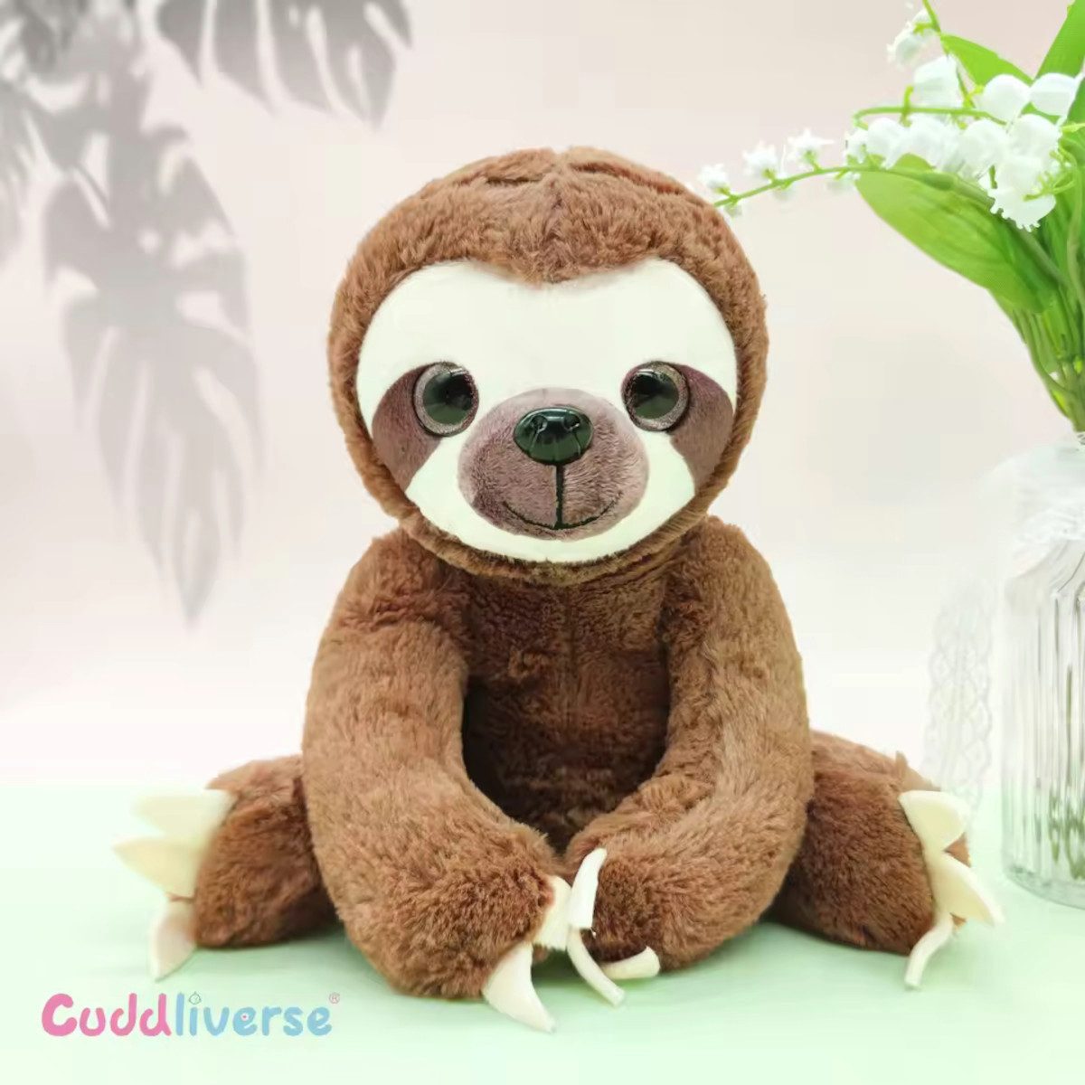 Tinisu Plüschfigur Faultier Kuscheltier - 25 cm Plüschfigur weiches Stofftier
