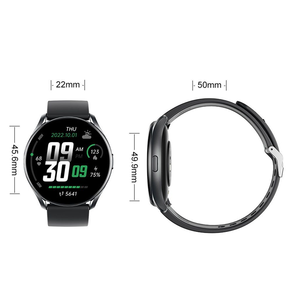 Herren Fitnessuhr GTR1 Smartwatch FELIXLEO Smartwatch-Armband für Damen