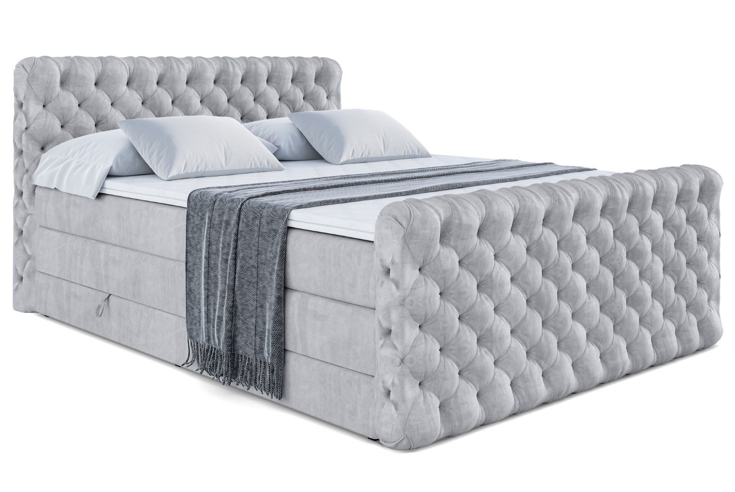 ALTDECOR Boxspringbett BOXI8-Z KING (Multipocket-Matratze H4, günstig online kaufen