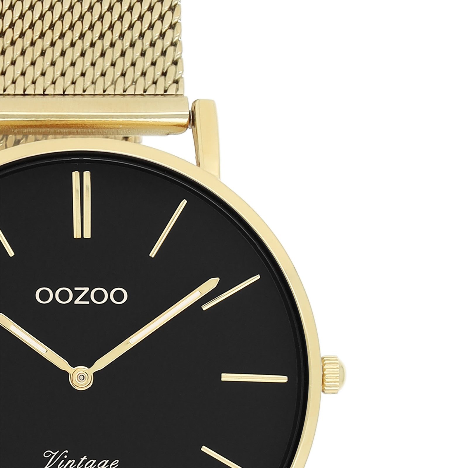 OOZOO Quarzuhr Oozoo Damen Armbanduhr gold Analog, (Analoguhr), Damenuhr rund, mittel (ca. 36mm) Edelstahlarmband, Fashion-Style