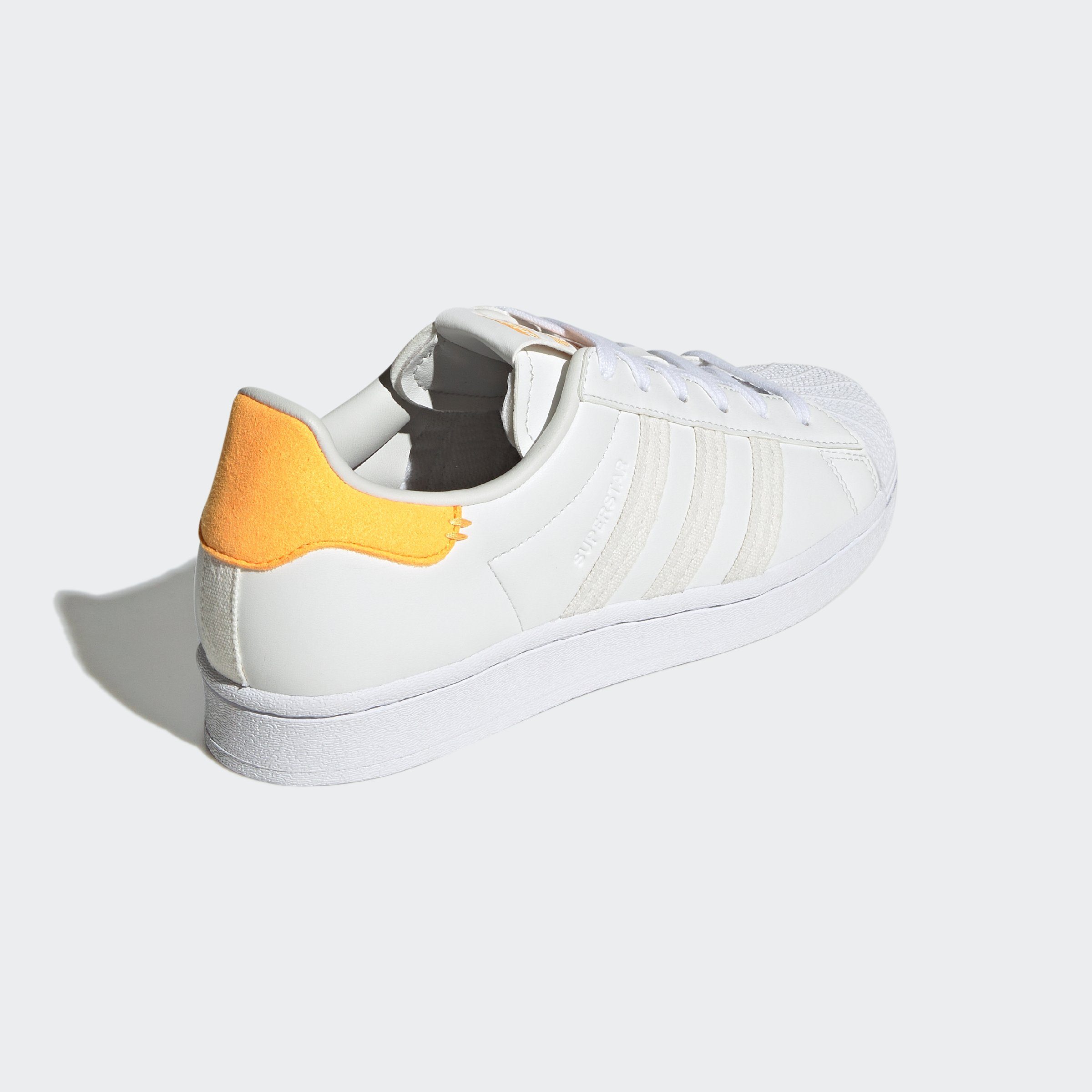 W weiß-hellorange adidas Originals Sneaker SUPERSTAR