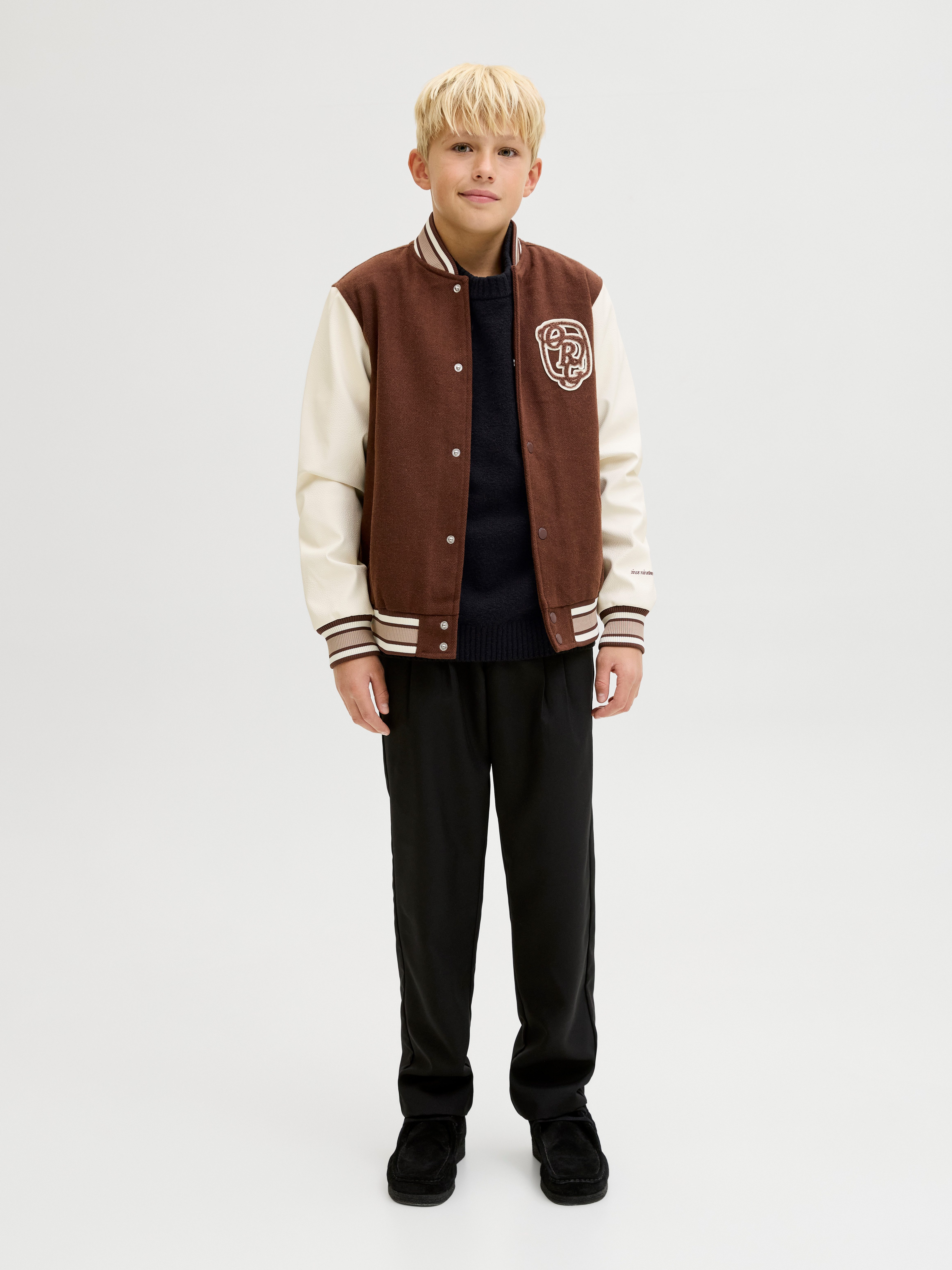 Jack & Jones Junior Rundhalspullover JCOPOINT KNIT BOUCLE CREW NECK BF JNR
