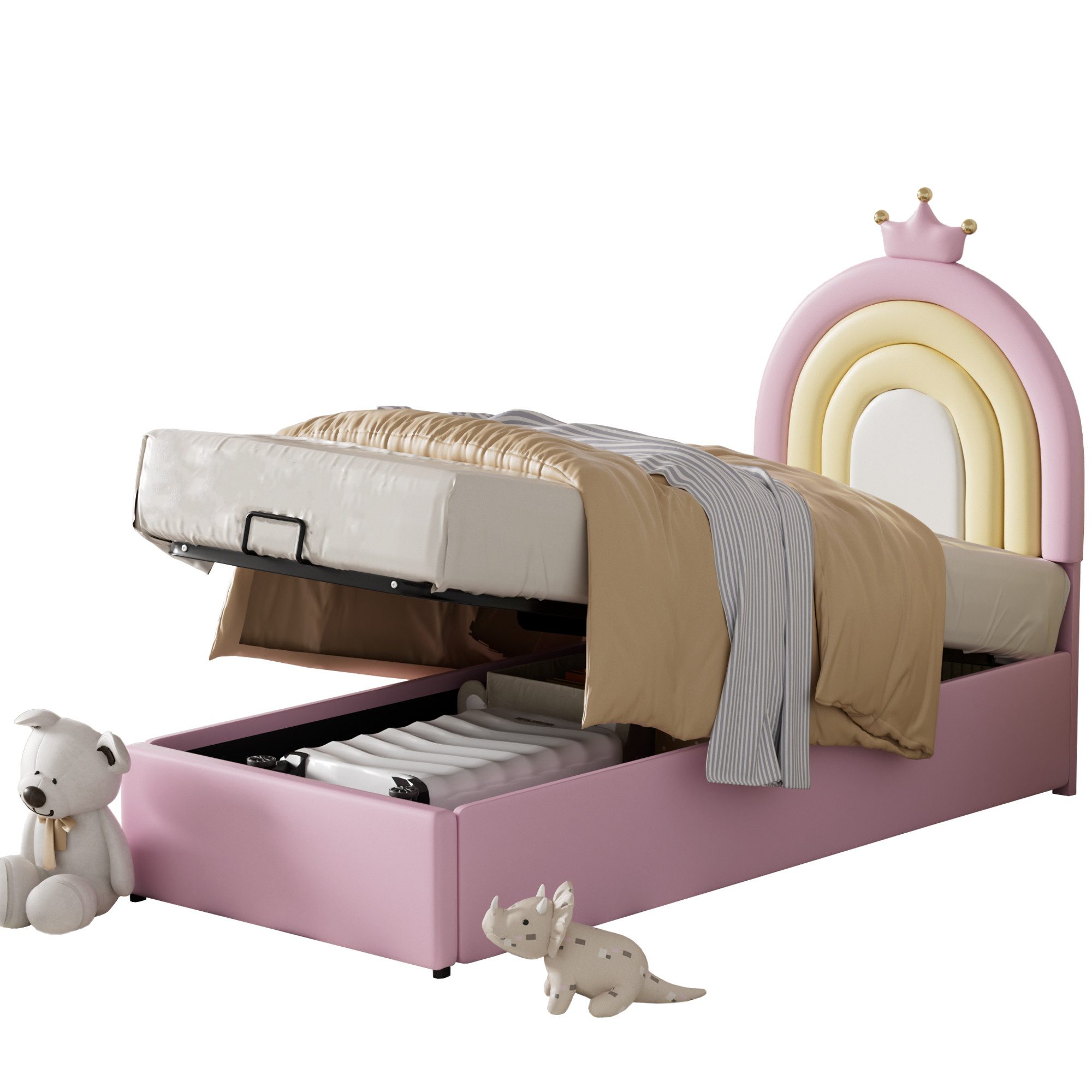 PHOEBE CAT Polsterbett (Jugendbett, Hydraulisches Stauraumbett), günstig online kaufen