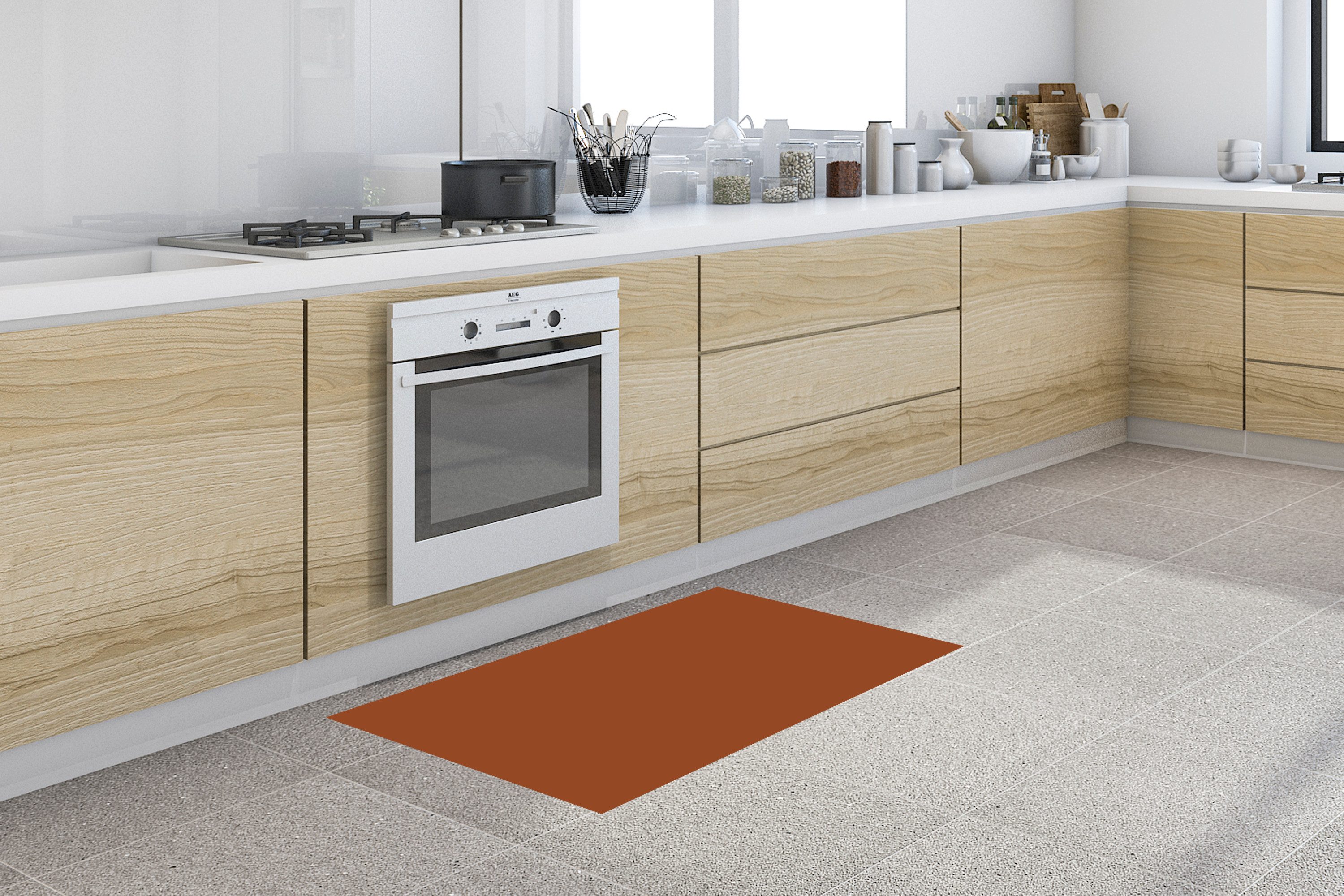 MuchoWow Küchenläufer Terrakotta - Braun - günstig online kaufen