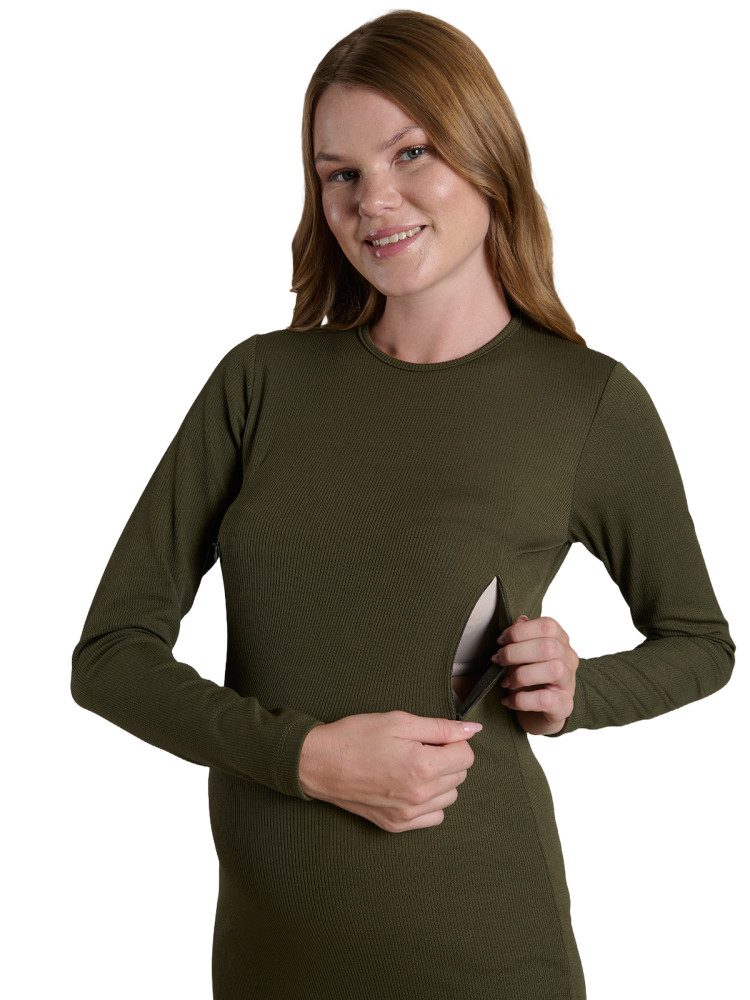LYNMAMA Umstandskleid Elegantes Kleid für jeden Anlass